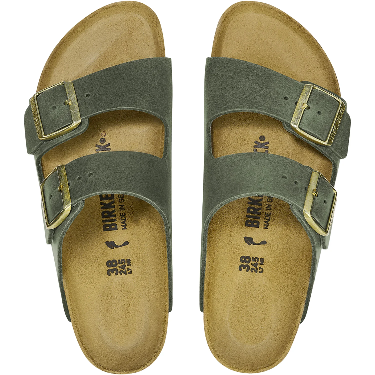Birkenstock Arizona Women's Sandals Thyme Oiled Leather - Image 2