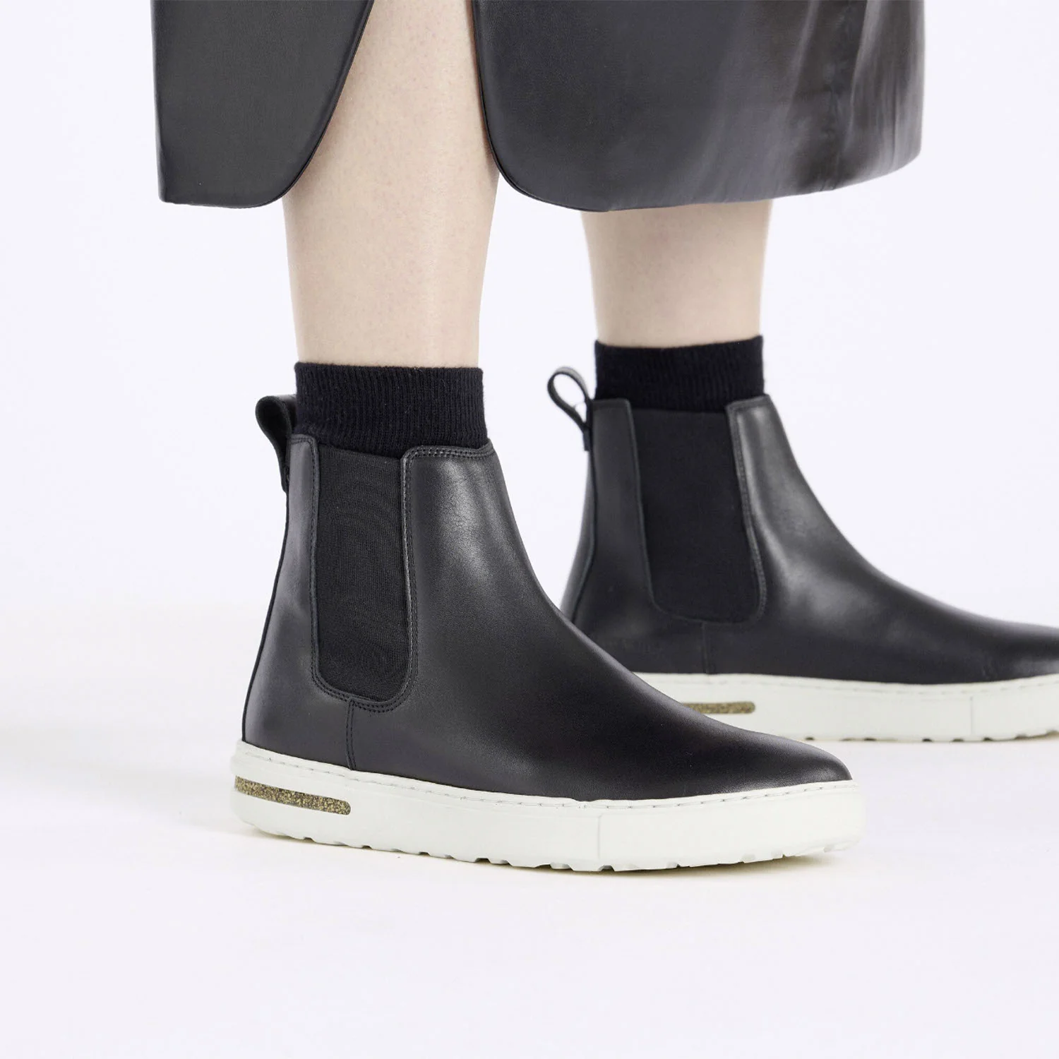 Birkenstock Bend Chelsea Women's Boots Black Leather - Image 5