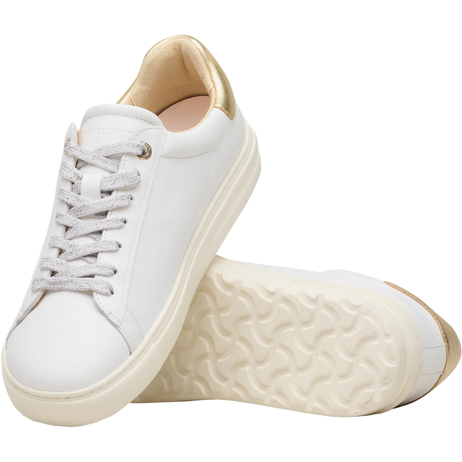 Birkenstock Bend Women's Sporty Lace Up Shoes White Leather - Image 3