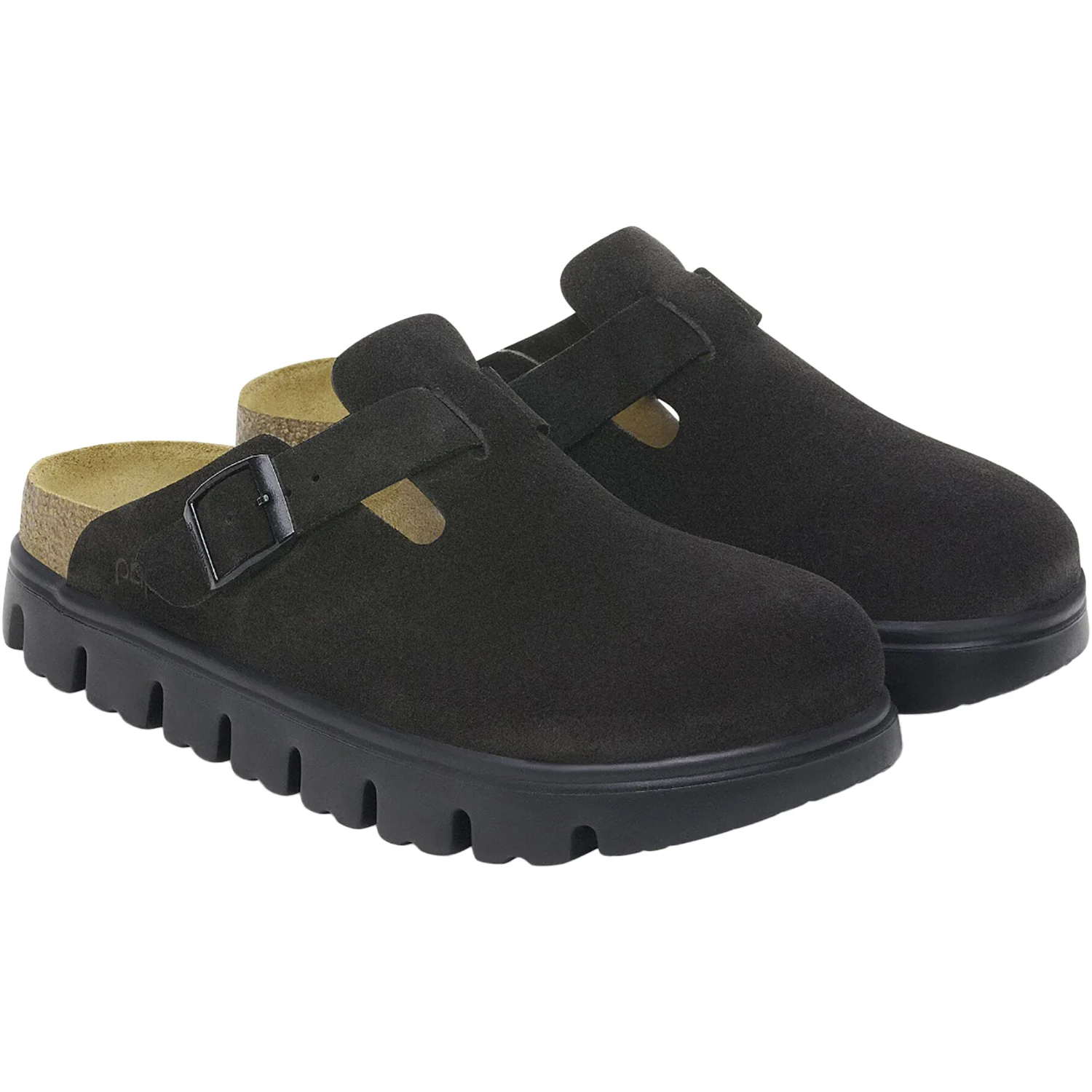Birkenstock Boston Chunky Women's Clogs Black Suede - Image 3