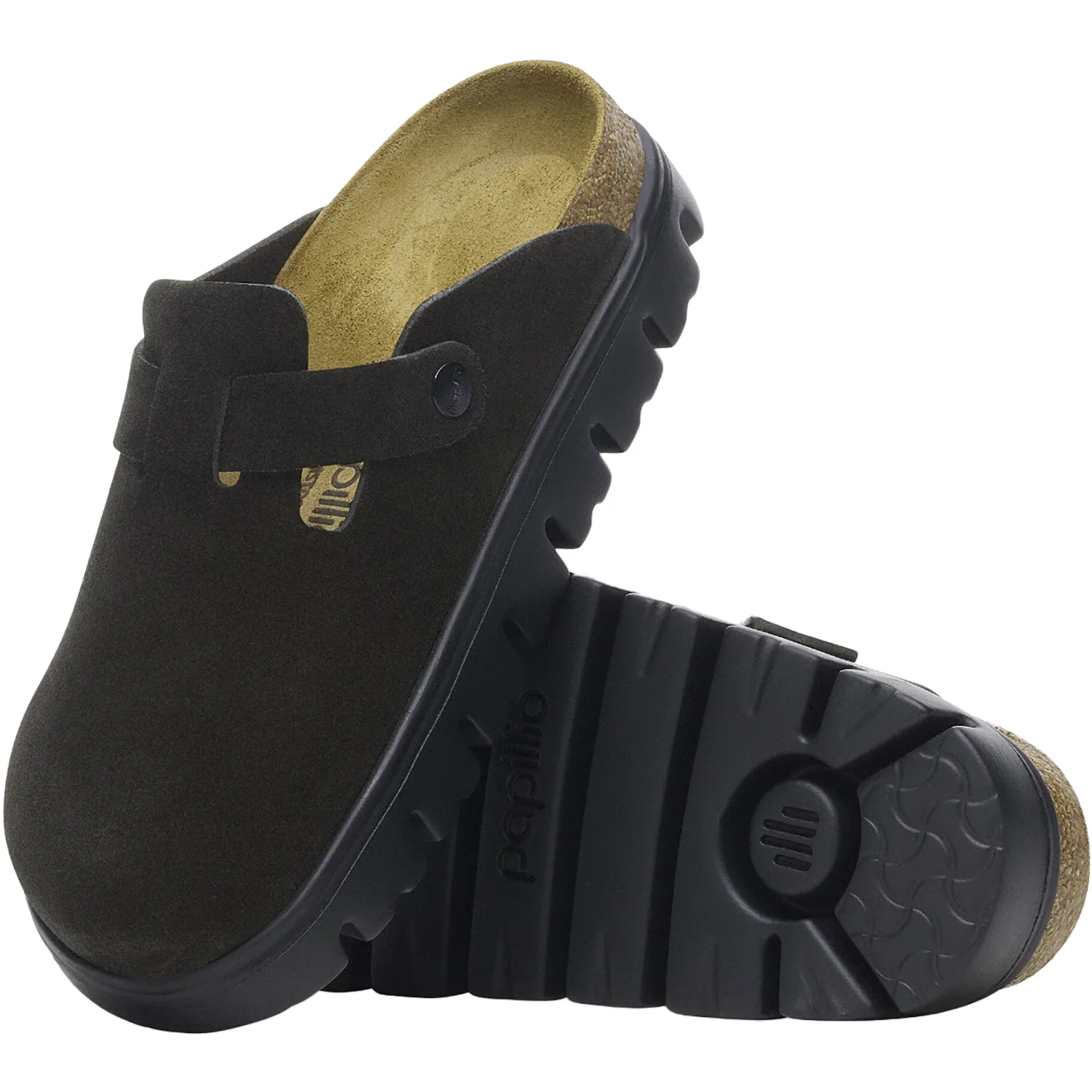Birkenstock Boston Chunky Women's Clogs Black Suede - Image 4