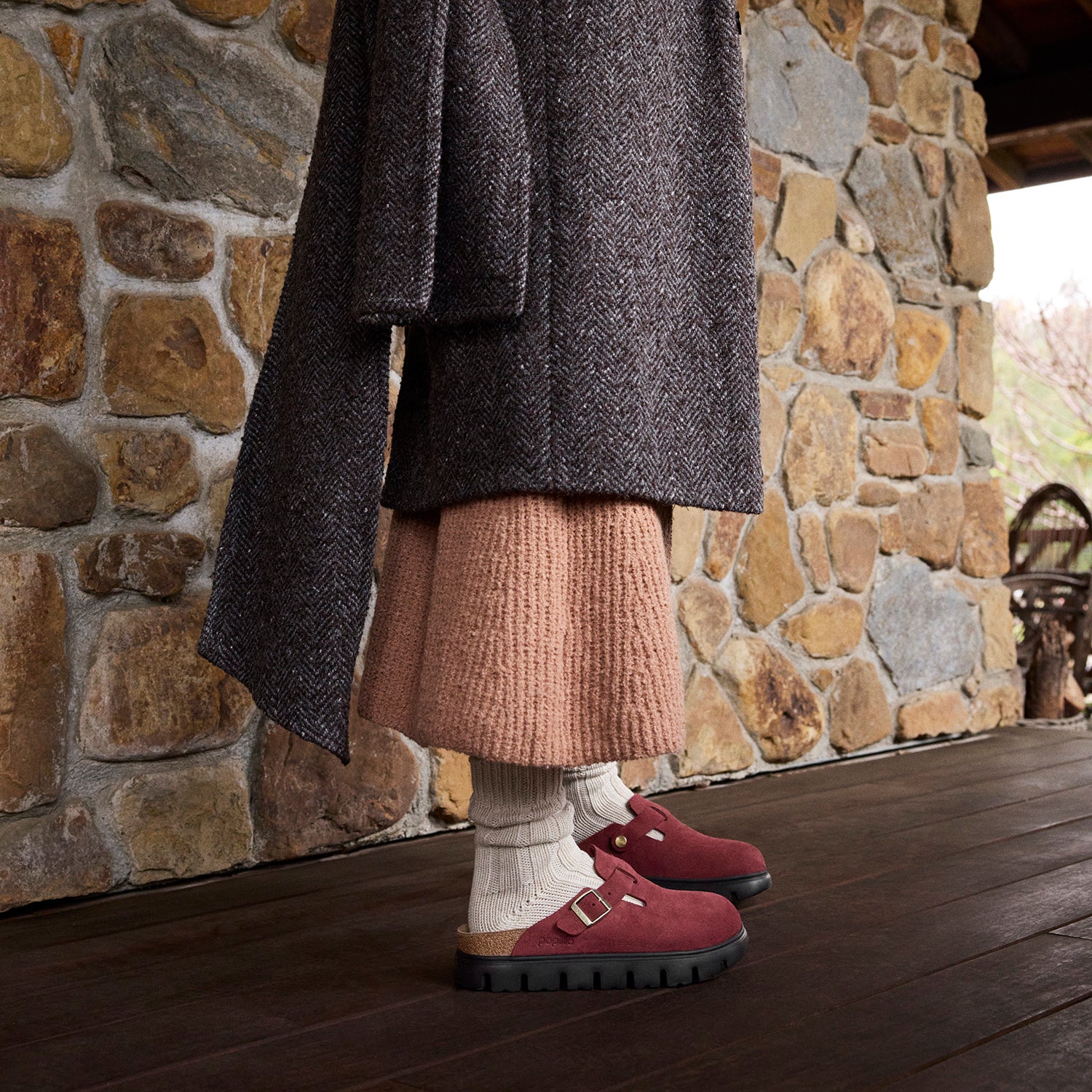 Birkenstock Boston Chunky Women's Sandals Zinfandel - Image 5