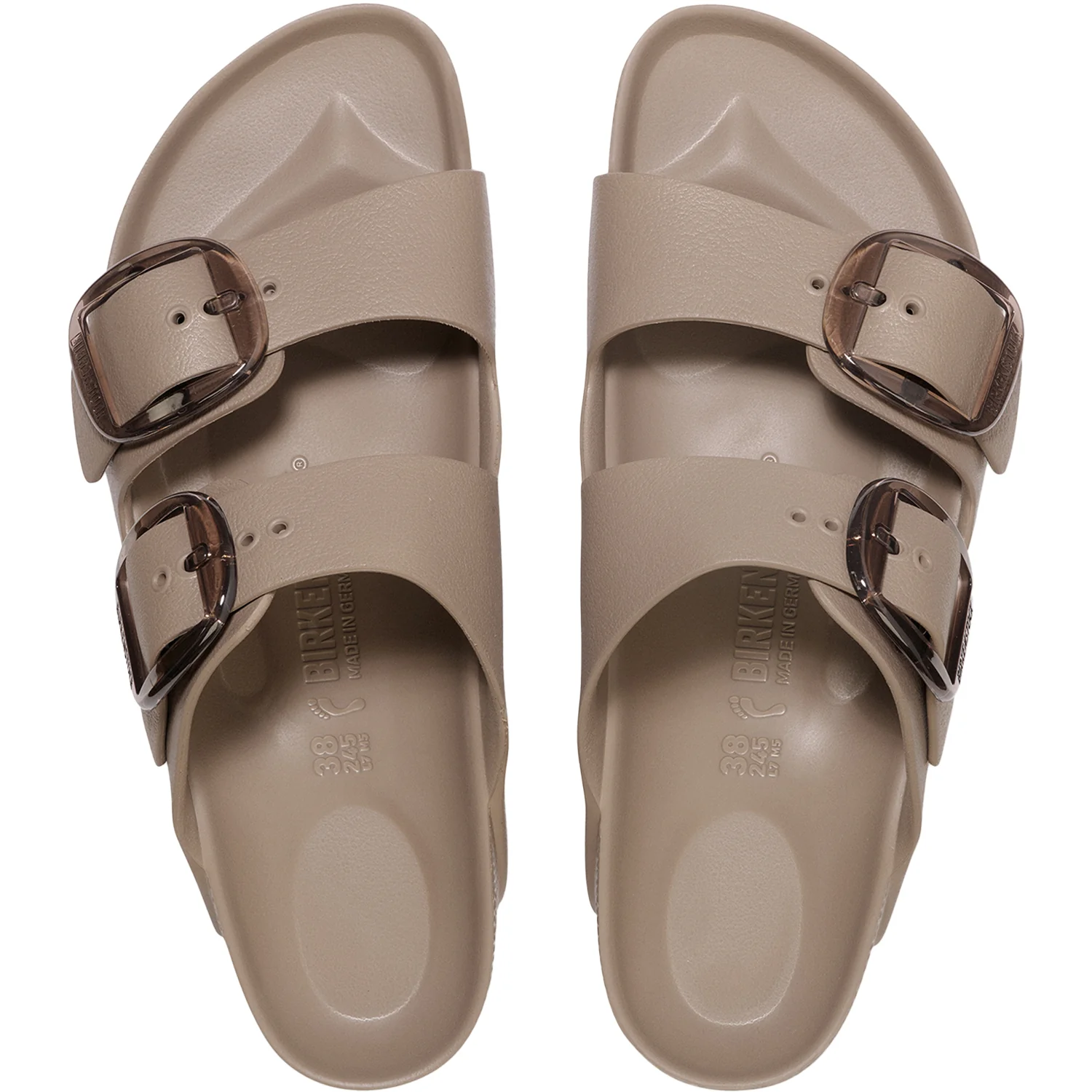 Birkenstock EVA Arizona Big Buckle Women's Recovery Sandals Gray/Taupe - Image 2