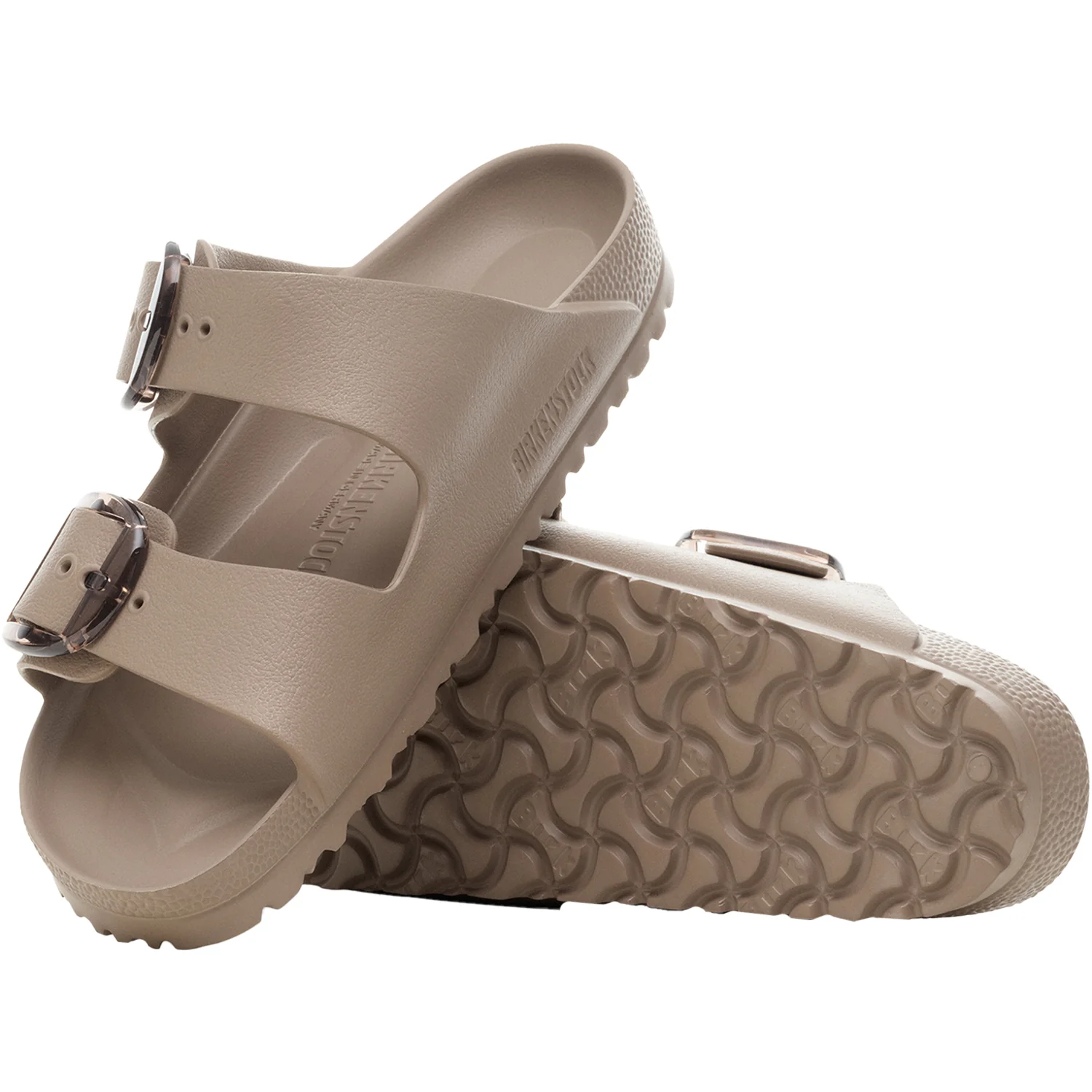 Birkenstock EVA Arizona Big Buckle Women's Recovery Sandals Gray/Taupe - Image 3
