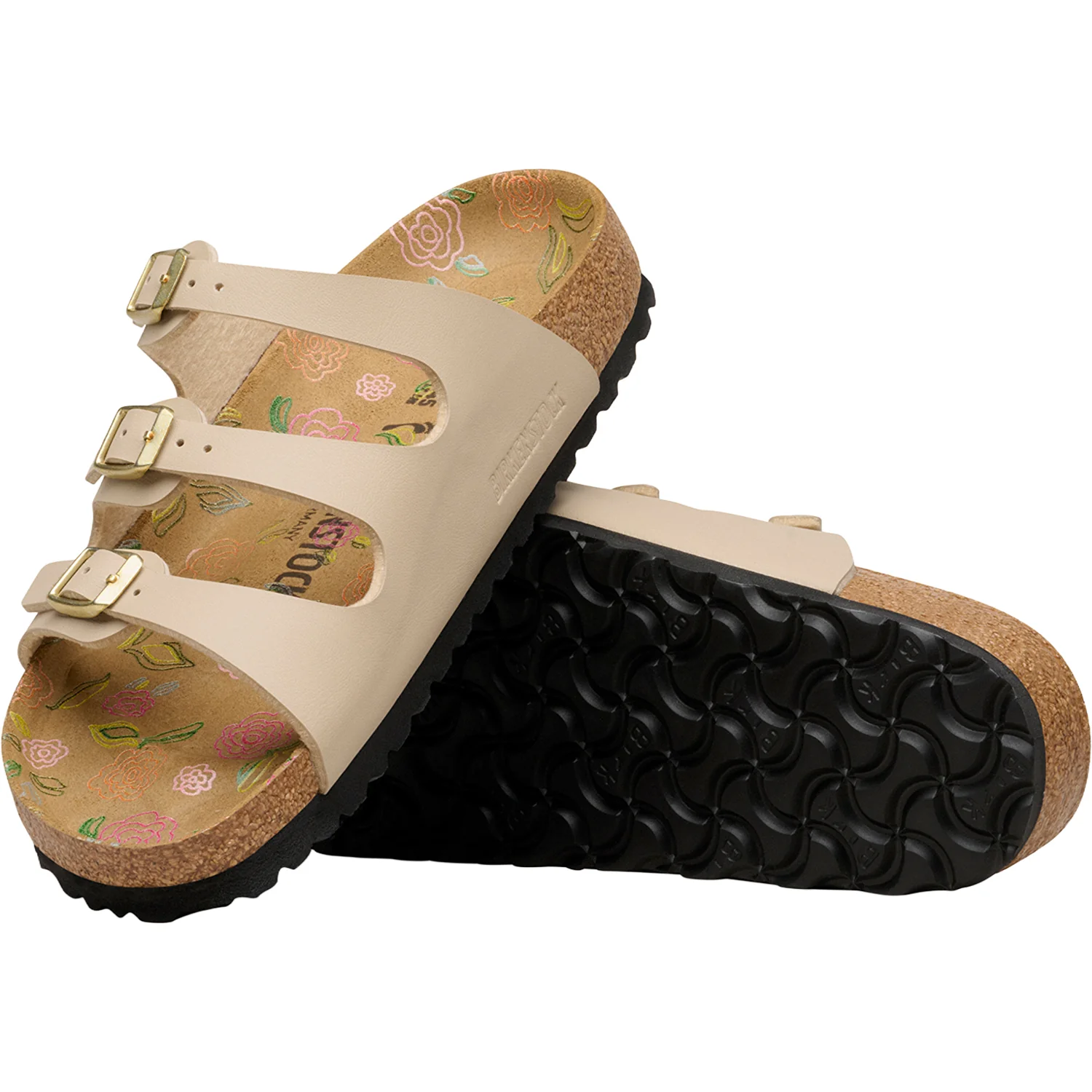 Birkenstock Florida Flowers Women's Sandals Sandcastle Birko-Flor - Image 3