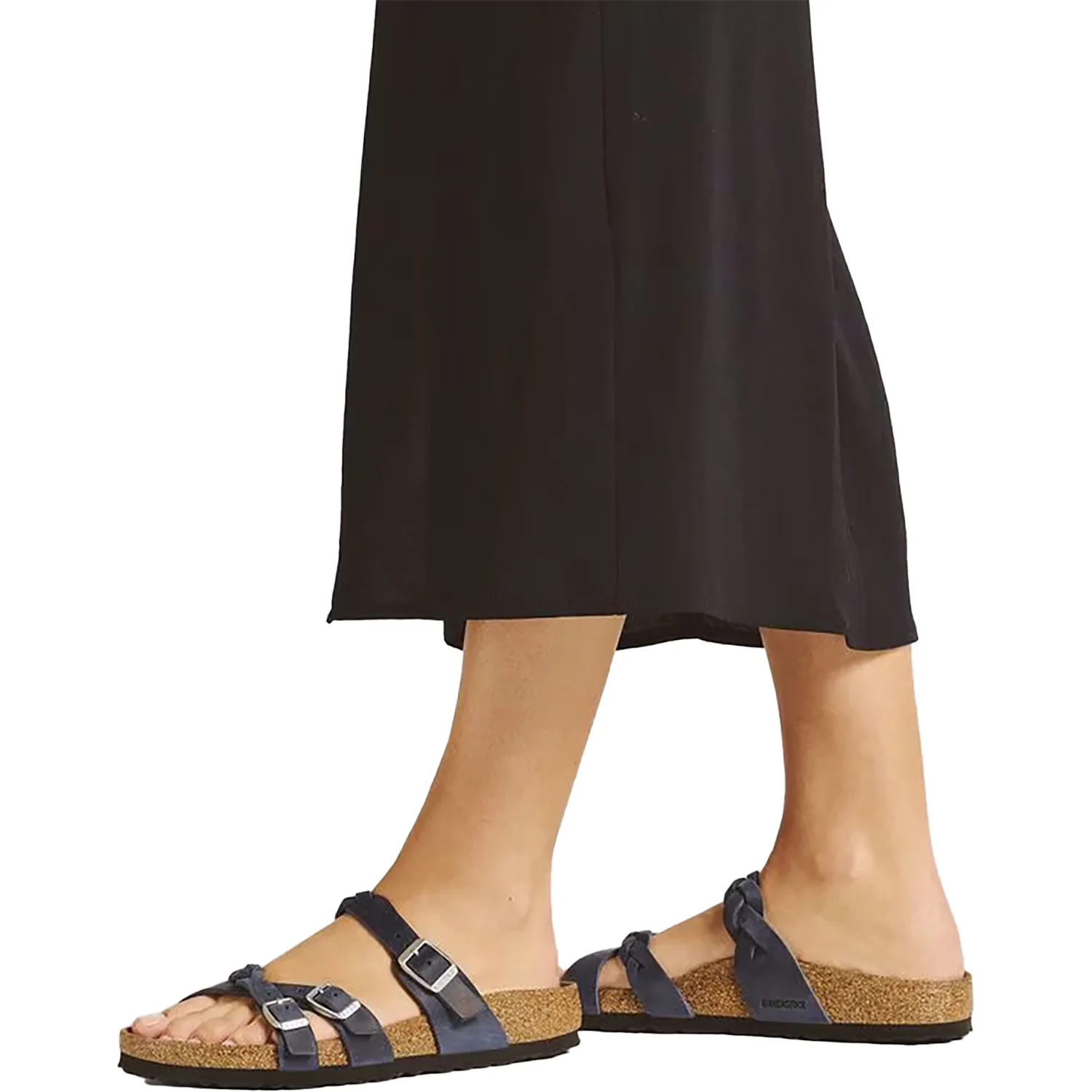Birkenstock Franca Braid Women's Sandals Navy Oiled Leather - Image 5