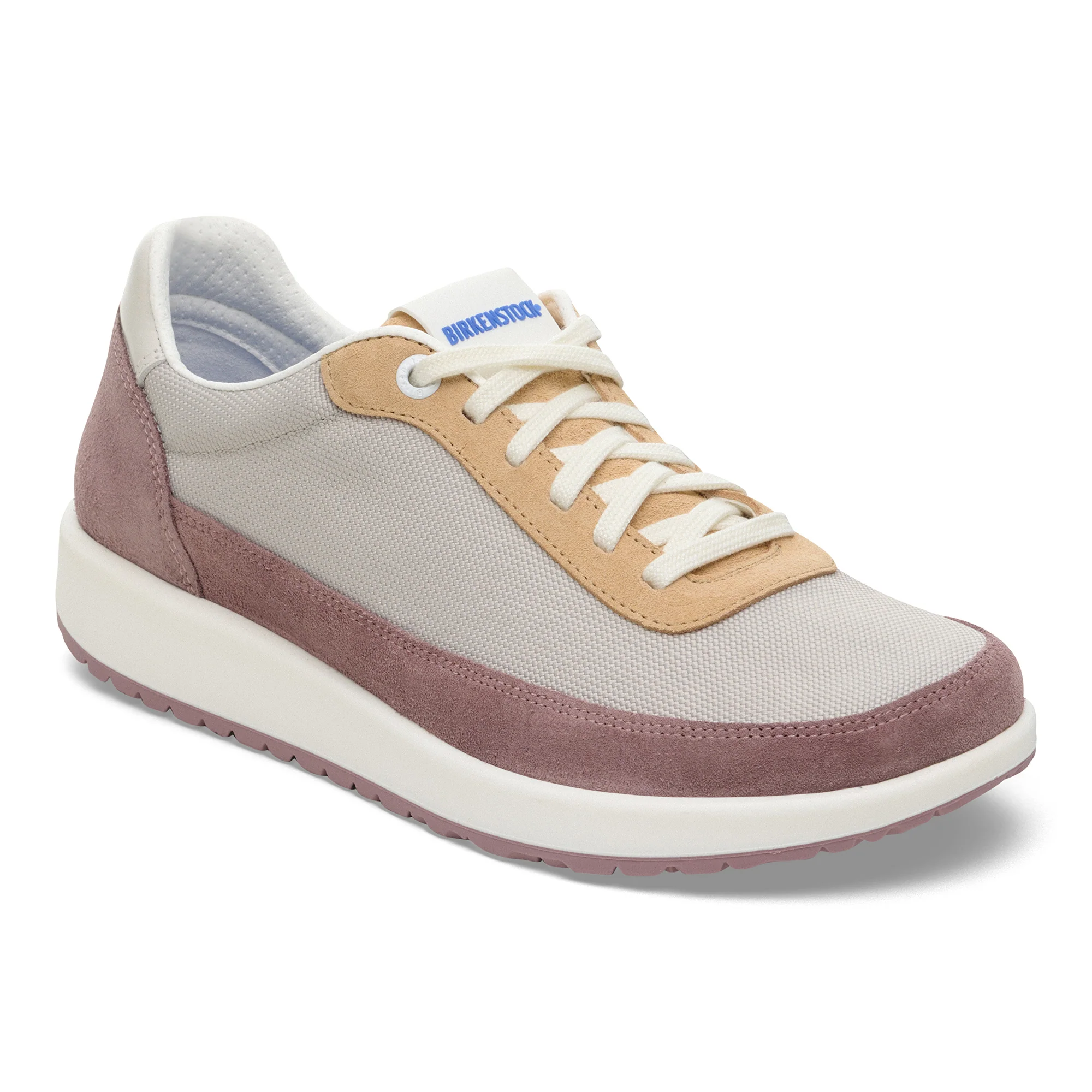 Birkenstock Honnef City Women's Sporty Lace Up Shoes Faded Purple/New Beige Suede