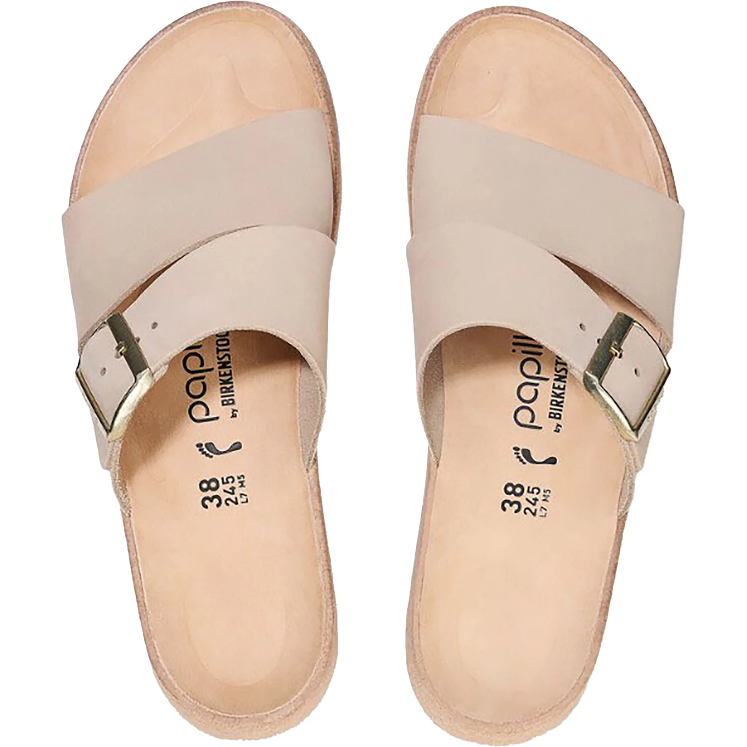 Birkenstock Papillio Almina Women's Wedge Heel Sandals Sandcastle - Image 2