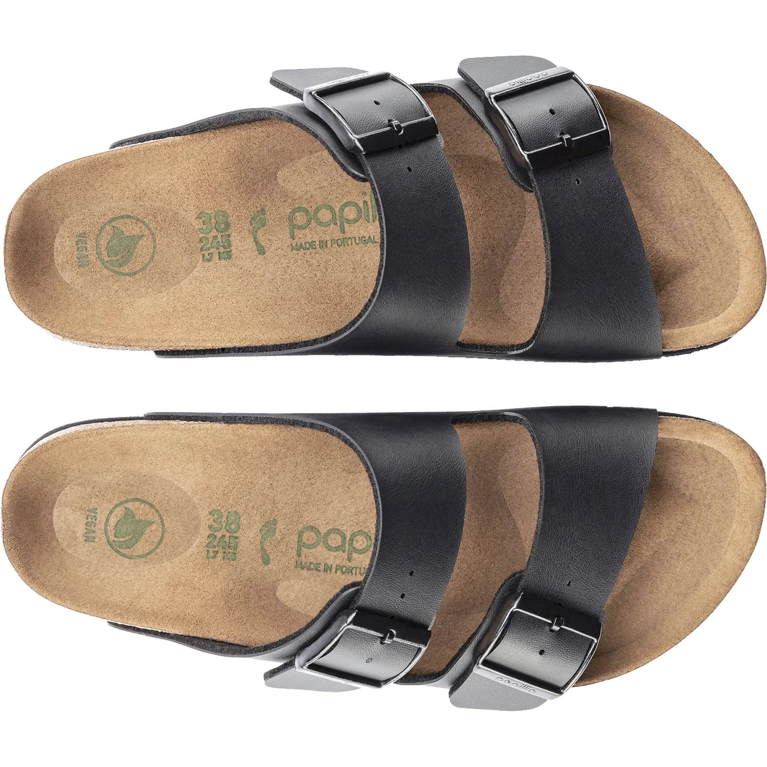 Birkenstock Papillio Arizona Platform Vegan Women's Sandals Black Birko-Flor - Image 2