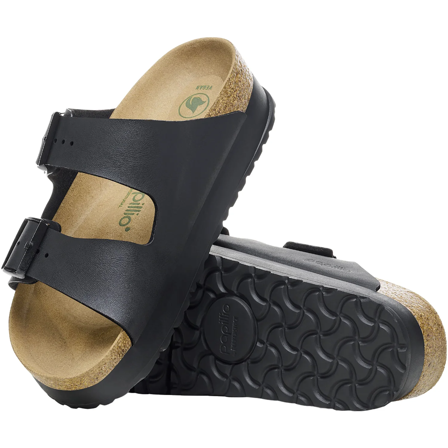 Birkenstock Arizona Flex Platform Women's Sandals Black Birko-Flor - Image 4
