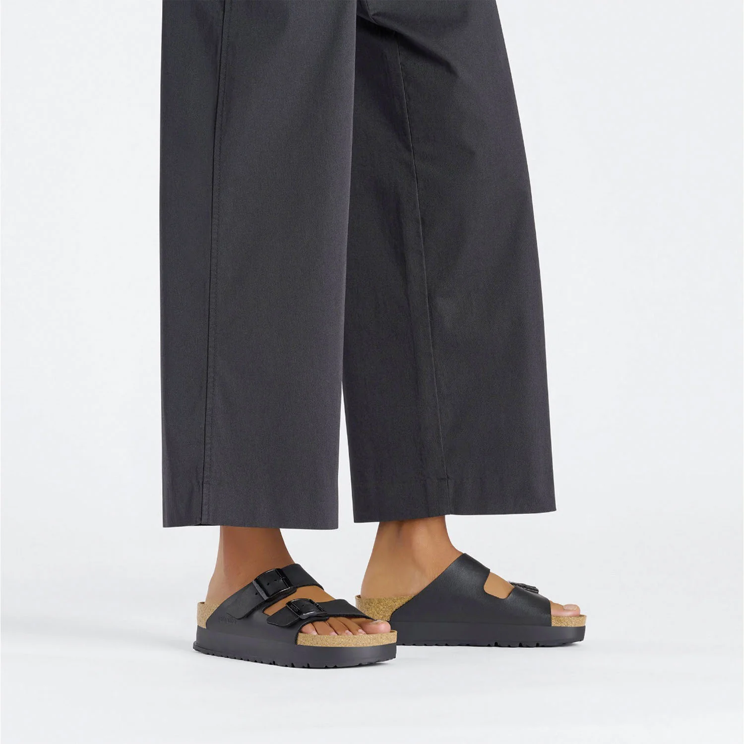Birkenstock Arizona Flex Platform Women's Sandals Black Birko-Flor - Image 5