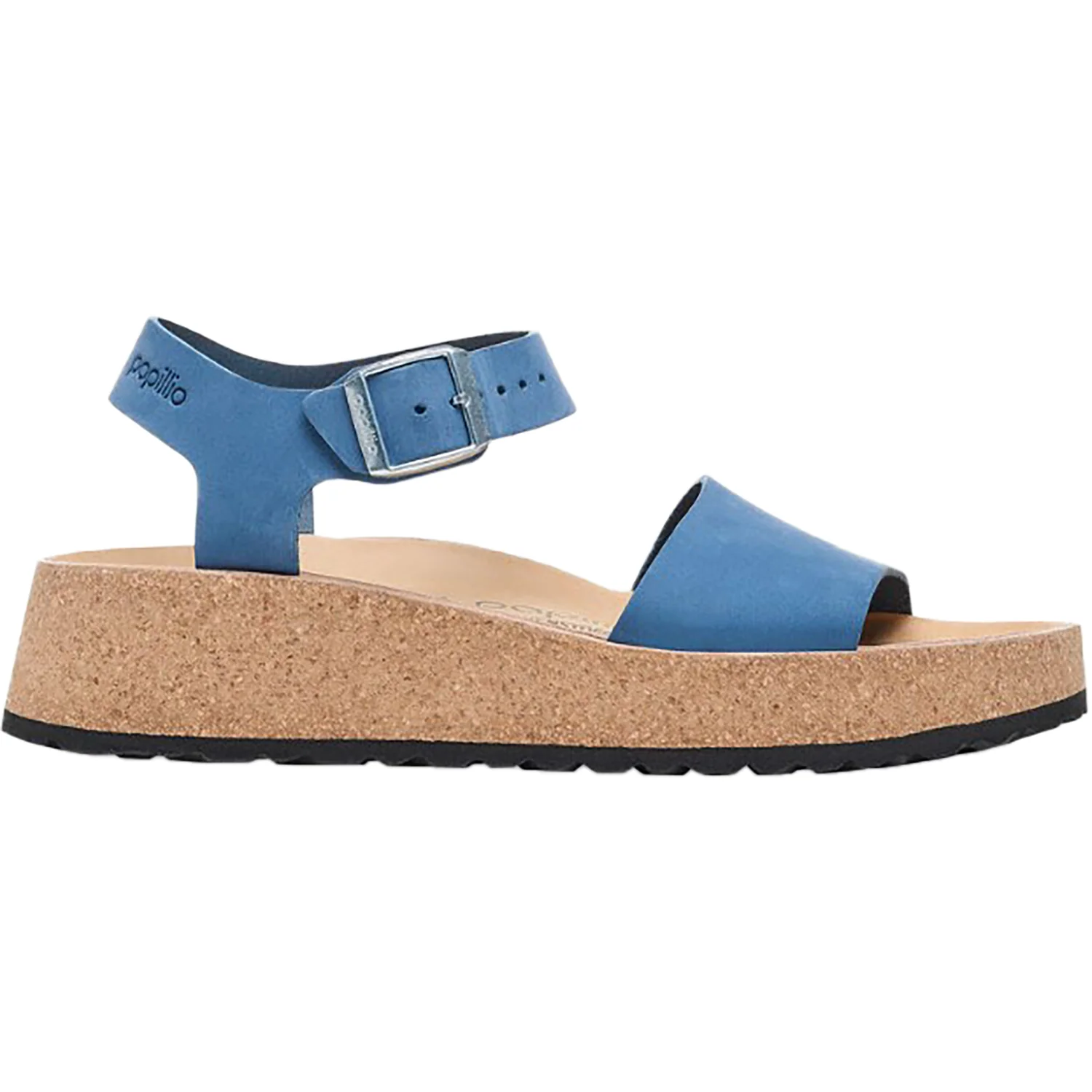 Birkenstock Papillio Glenda Women's Wedge Heel Sandals Elemental Blue