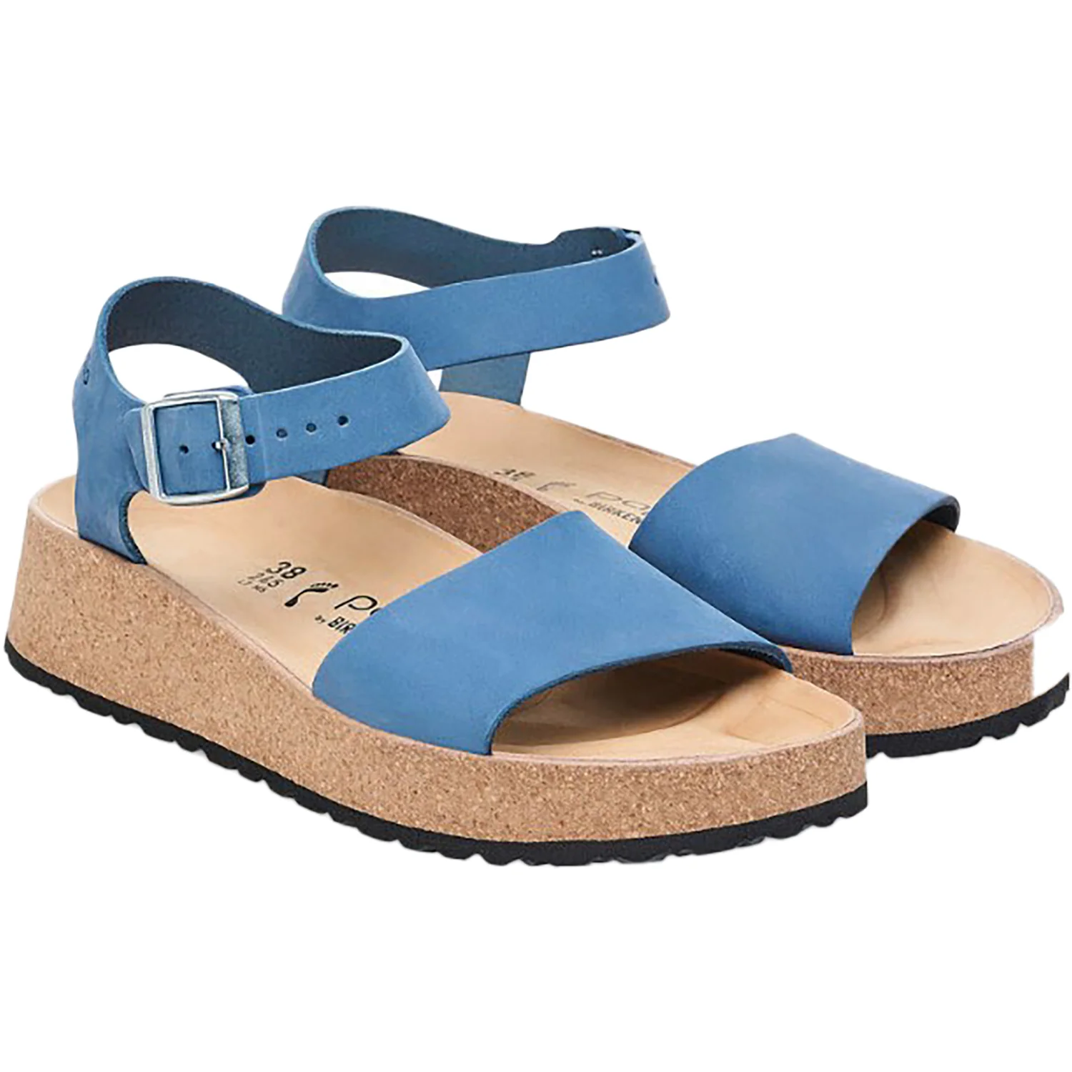 Birkenstock Papillio Glenda Women's Wedge Heel Sandals Elemental Blue - Image 3