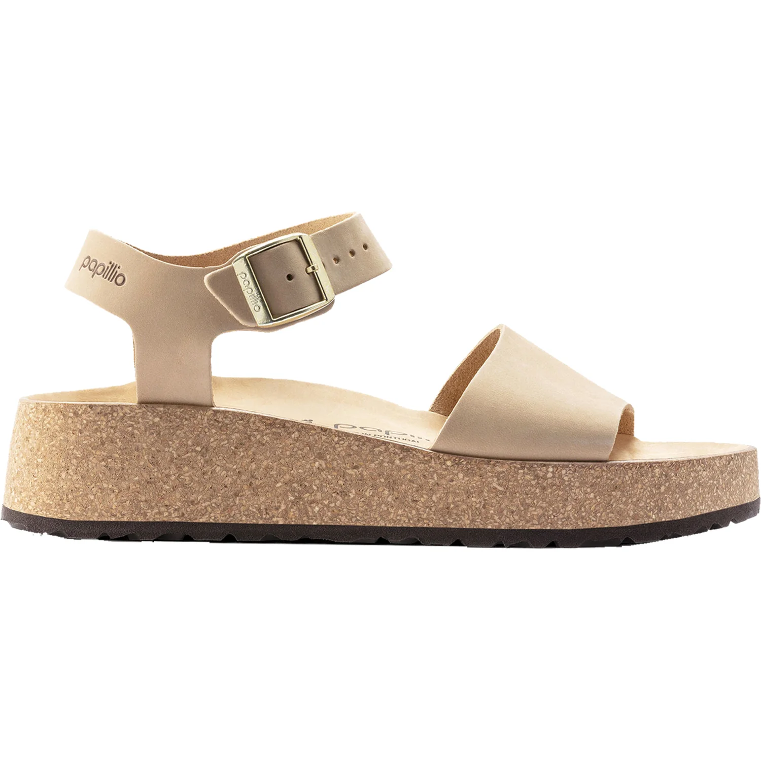 Birkenstock Papillio Glenda Women's Wedge Sandals Sandcastle Nubuck