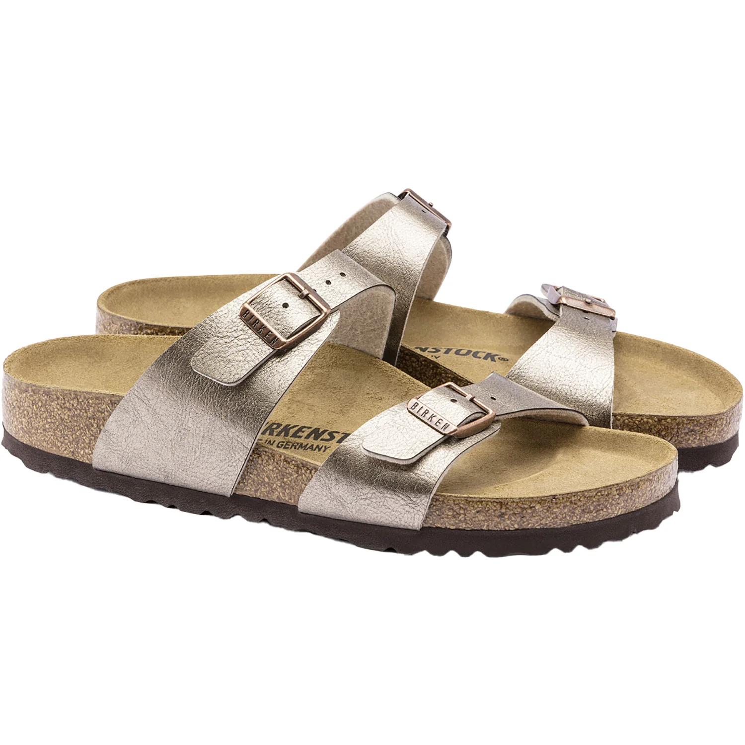 Birkenstock Sydney Women's Sandals Graceful Taupe Birko-Flor - Image 3