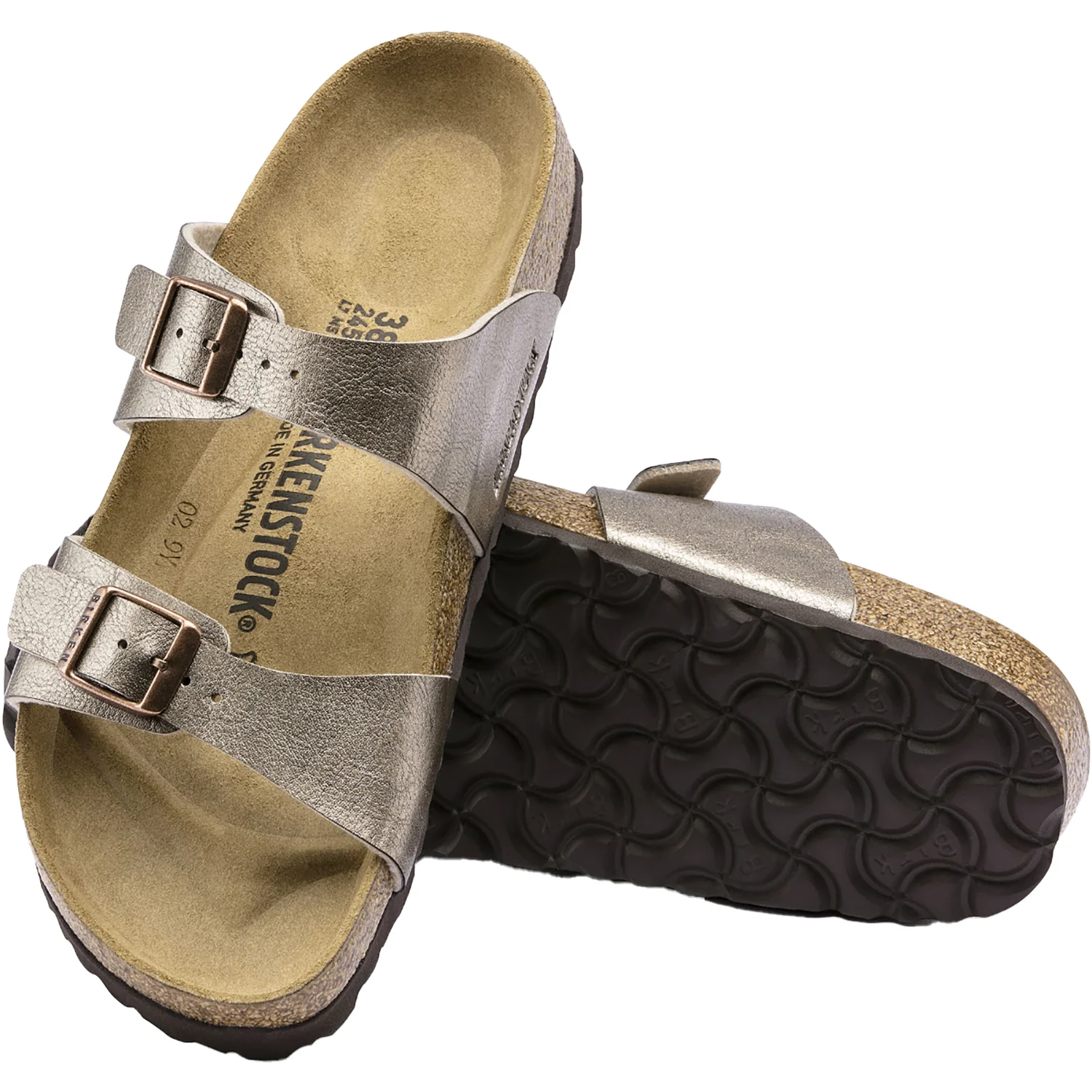 Birkenstock Sydney Women's Sandals Graceful Taupe Birko-Flor - Image 4