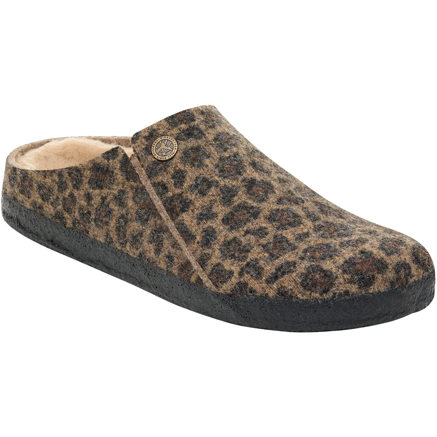 Birkenstock Zermatt Shearling Women's Open Back Slippers Leo Toffee - Image 3
