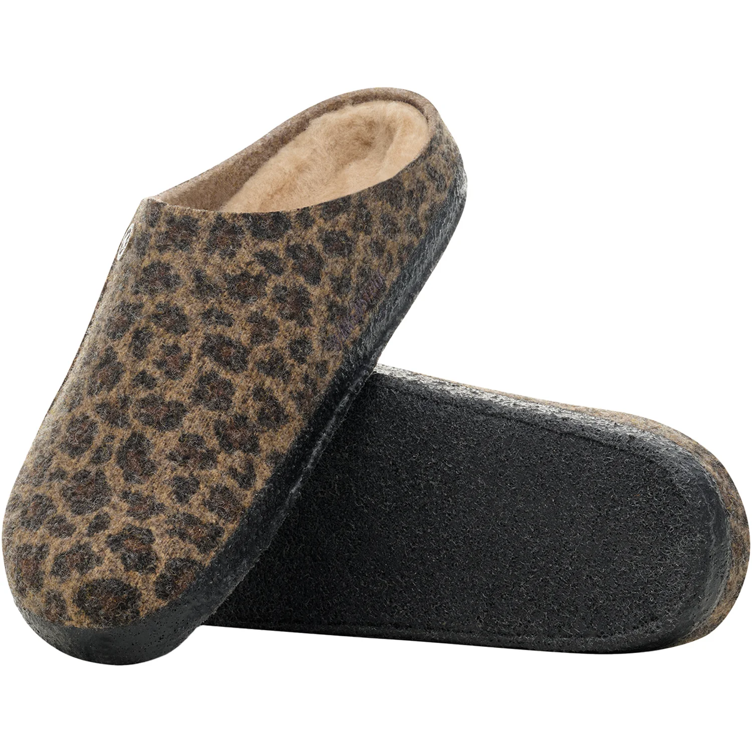 Birkenstock Zermatt Shearling Women's Open Back Slippers Leo Toffee - Image 4