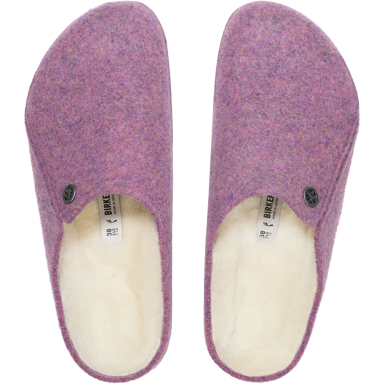 Birkenstock Zermatt Shearling Women's Open Back Slippers Mauve - Image 2