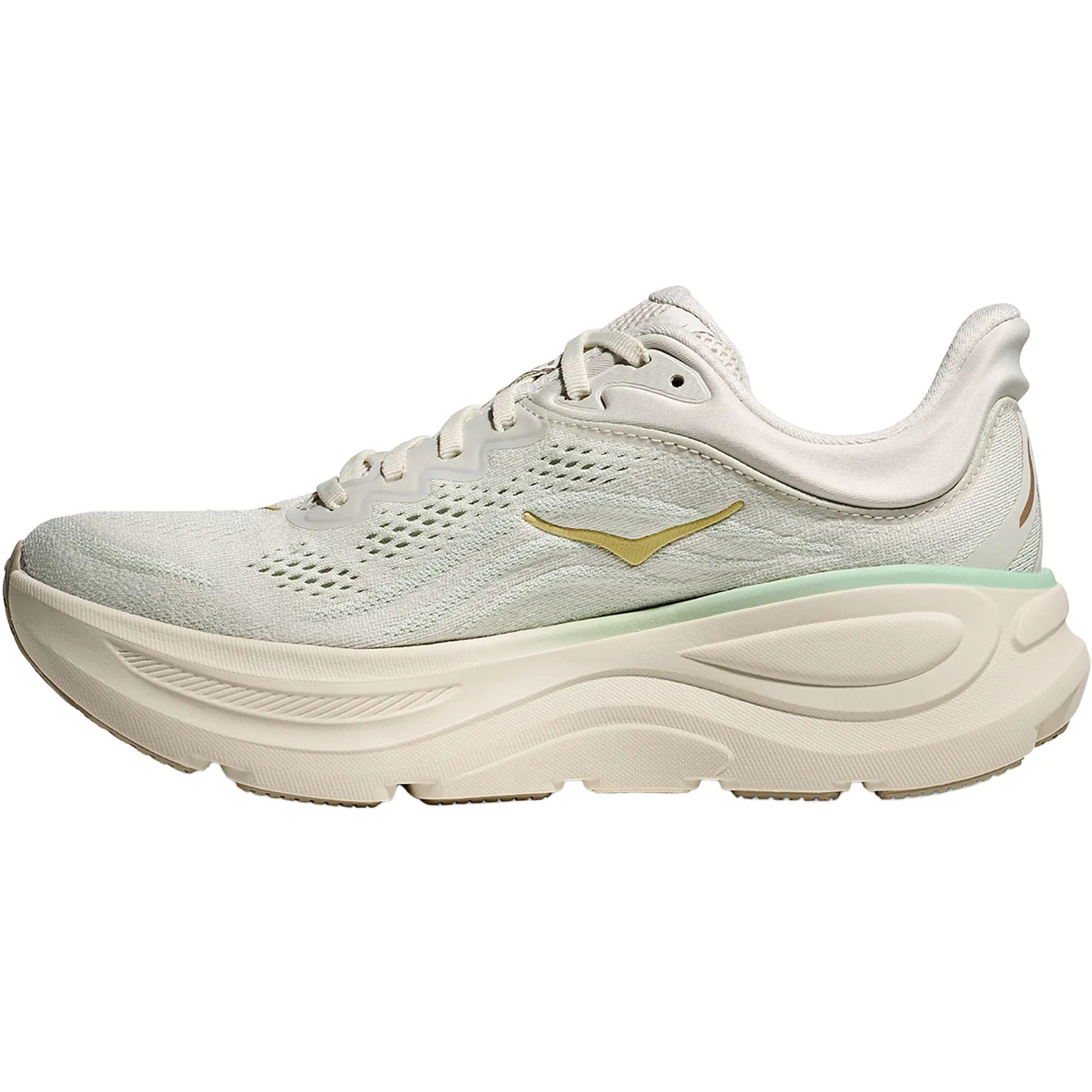 Hoka Bondi 9 (Neutral Support) Women's Athletic Shoes Truffle Salt/Sea Glass - Image 3
