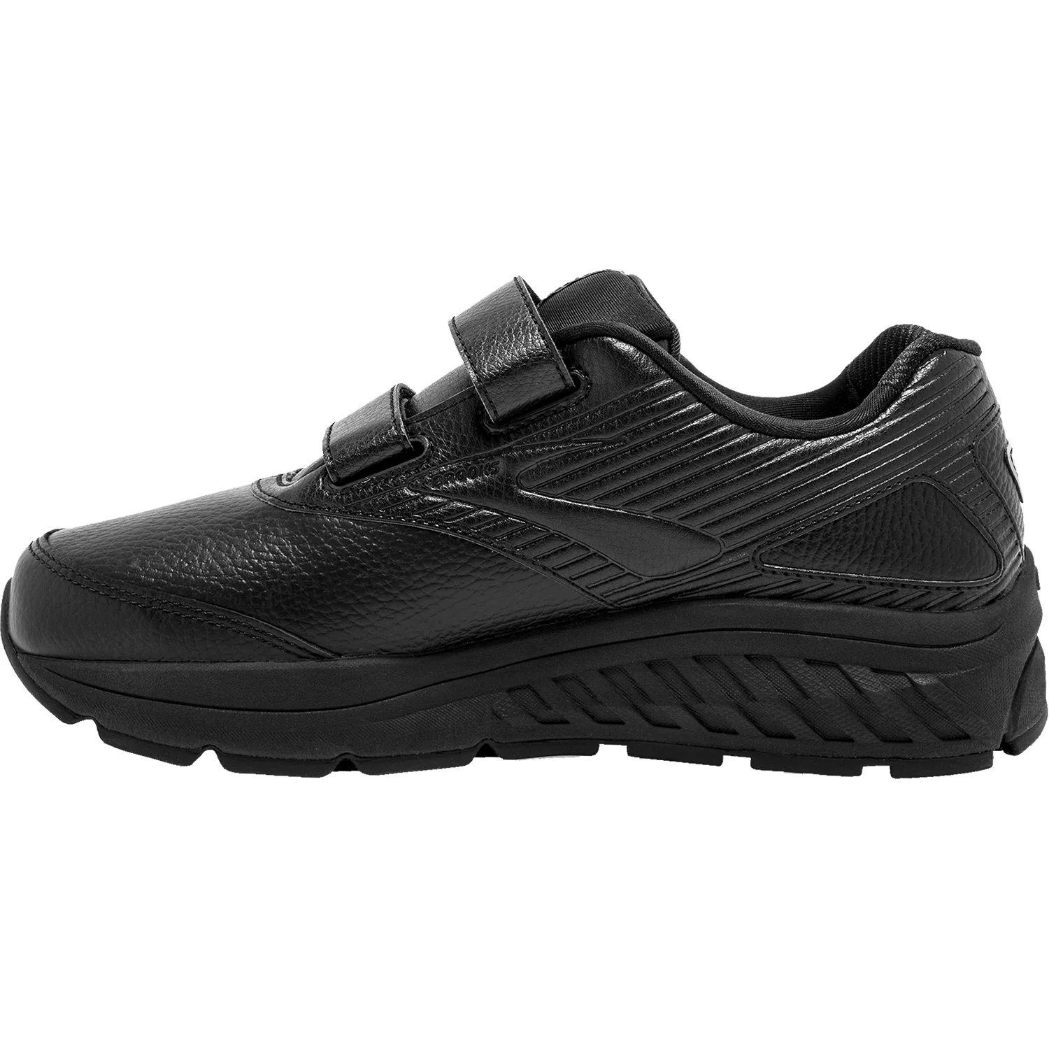 Brooks Addiction Walker V-Strap Women's Walking Shoes Black Leather - Image 3