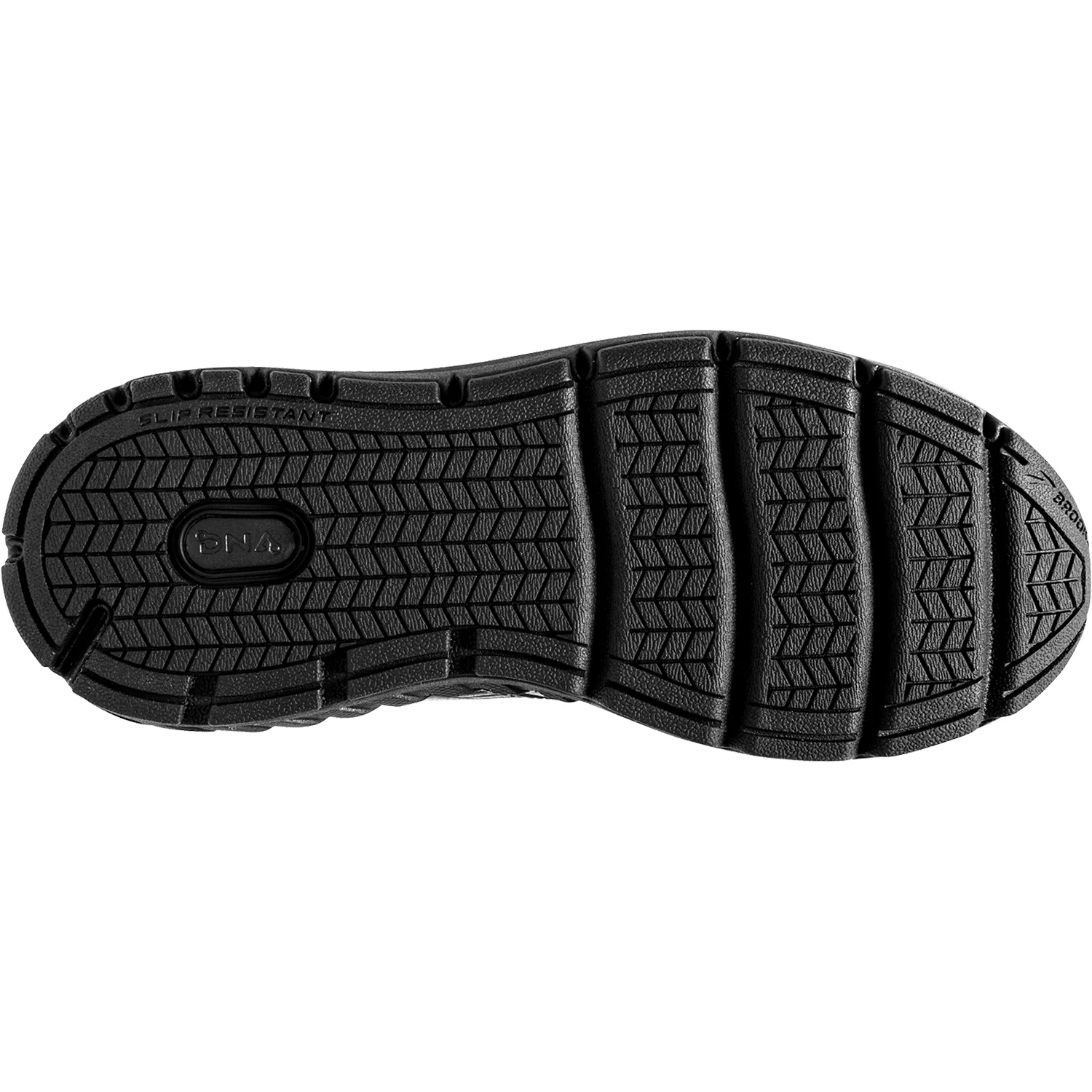 Brooks Addiction Walker V-Strap Women's Walking Shoes Black Leather - Image 4