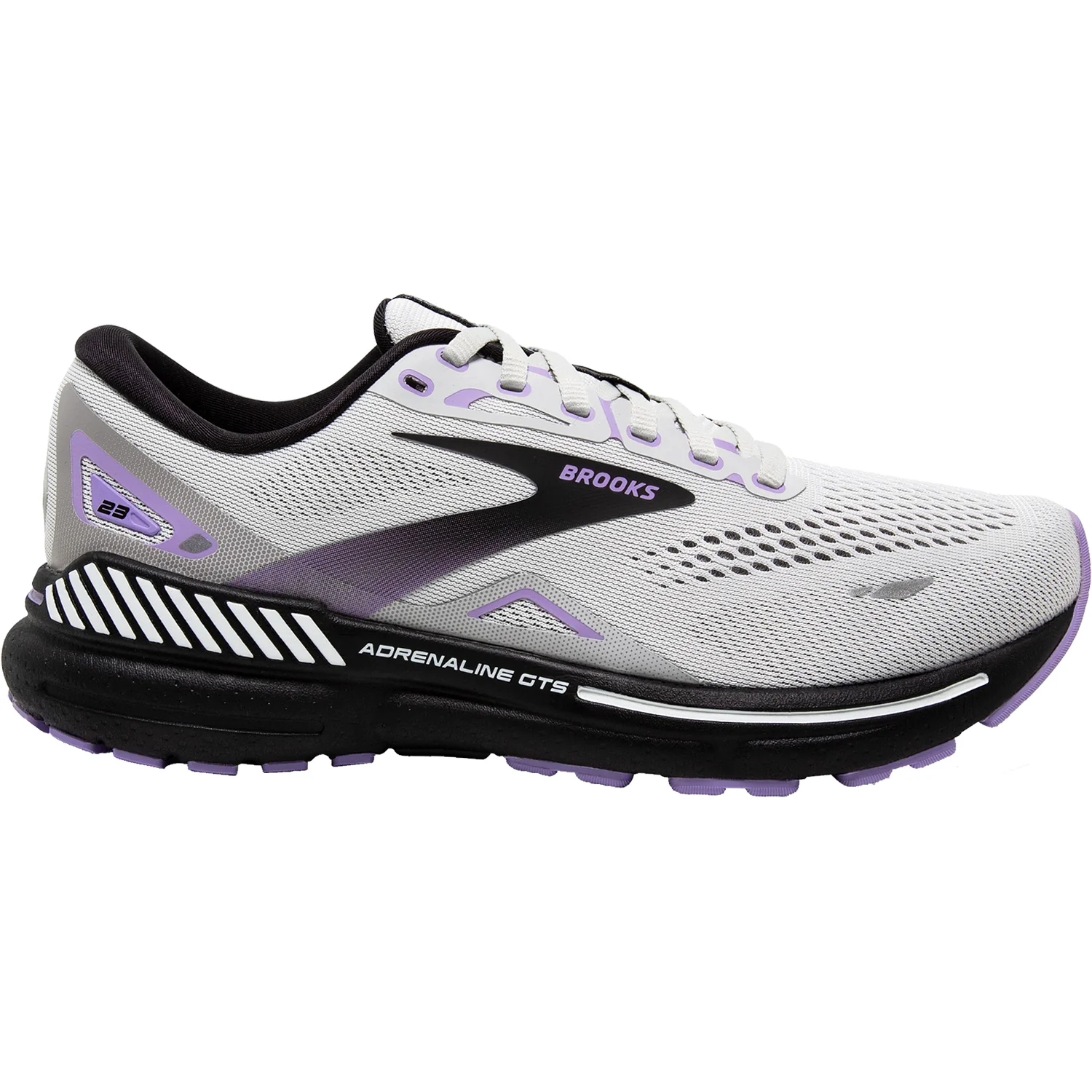 Brooks Adrenaline GTS 23 Stability Mesh (Stability Support) Women's Running Shoes Grey/Black/Purple