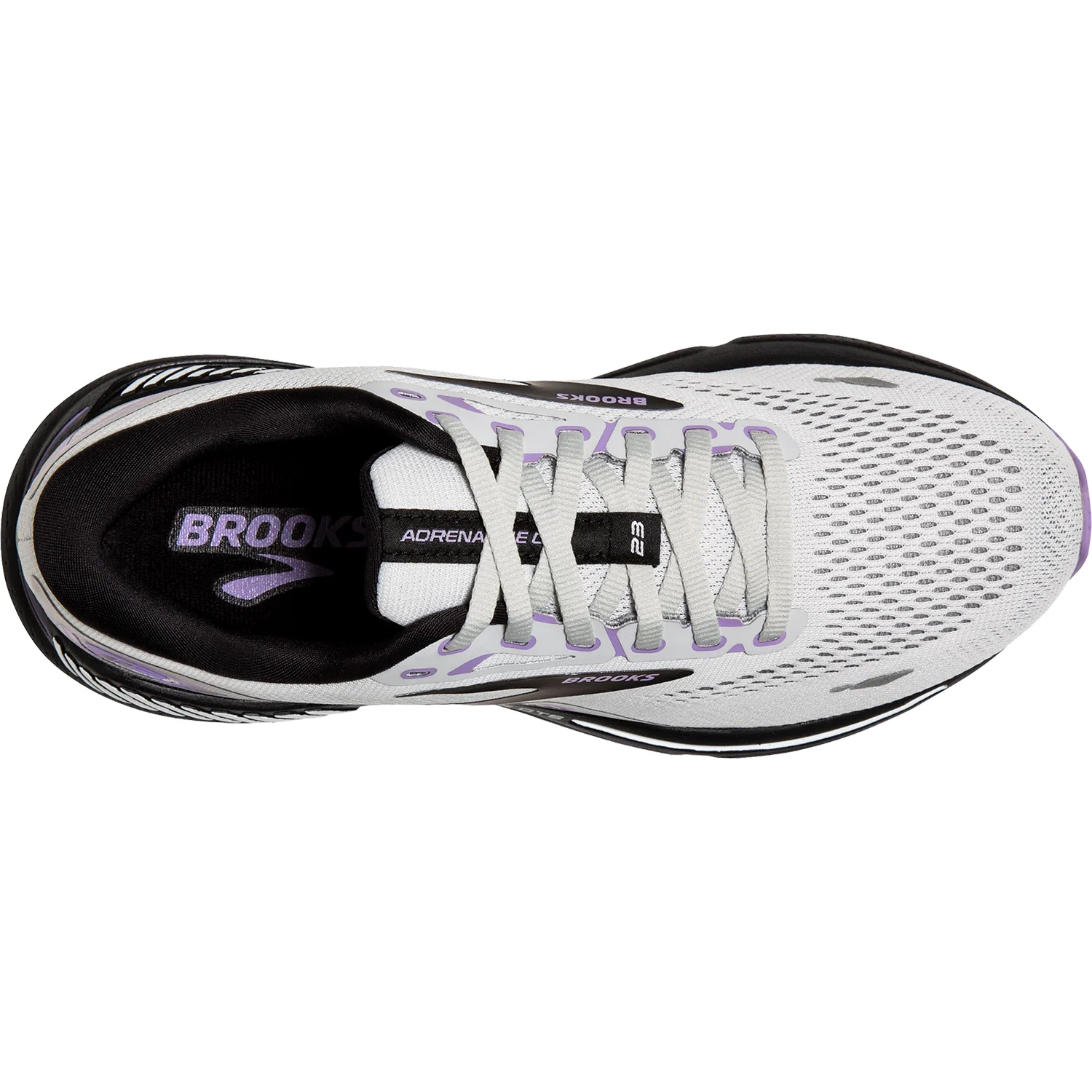 Brooks Adrenaline GTS 23 Stability Mesh (Stability Support) Women's Running Shoes Grey/Black/Purple - Image 2