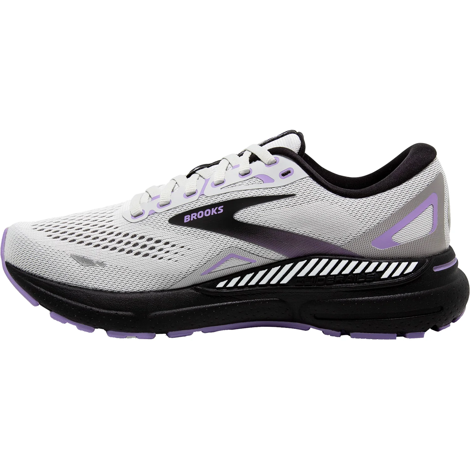Brooks Adrenaline GTS 23 Stability Mesh (Stability Support) Women's Running Shoes Grey/Black/Purple - Image 3