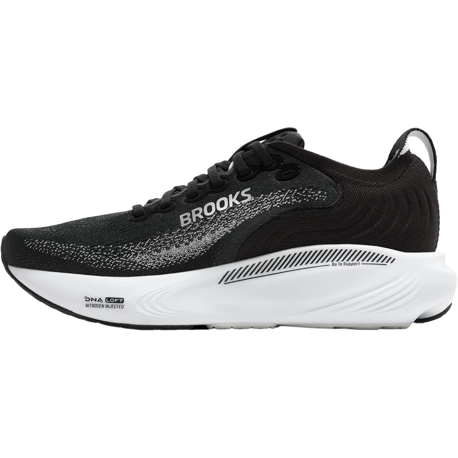 Brooks Adrenaline GTS 25 (Stability Support) Women's Athletic Shoes Stability Shoes Black/Grey/White - Image 3