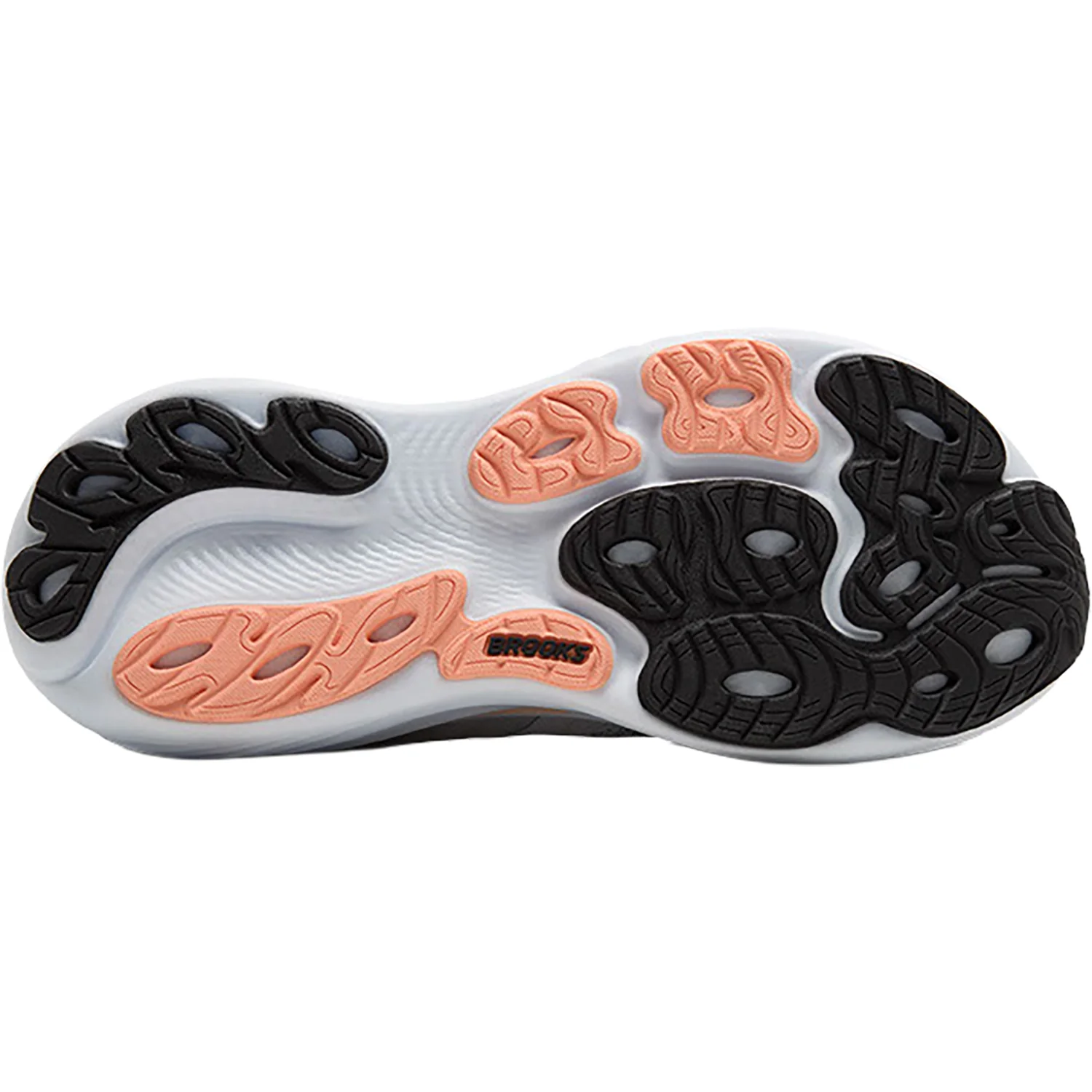 Brooks Adrenaline GTS 25 (Stability Support) Women's Athletic Shoes Grey/Blackened Pearl/Coral - Image 4