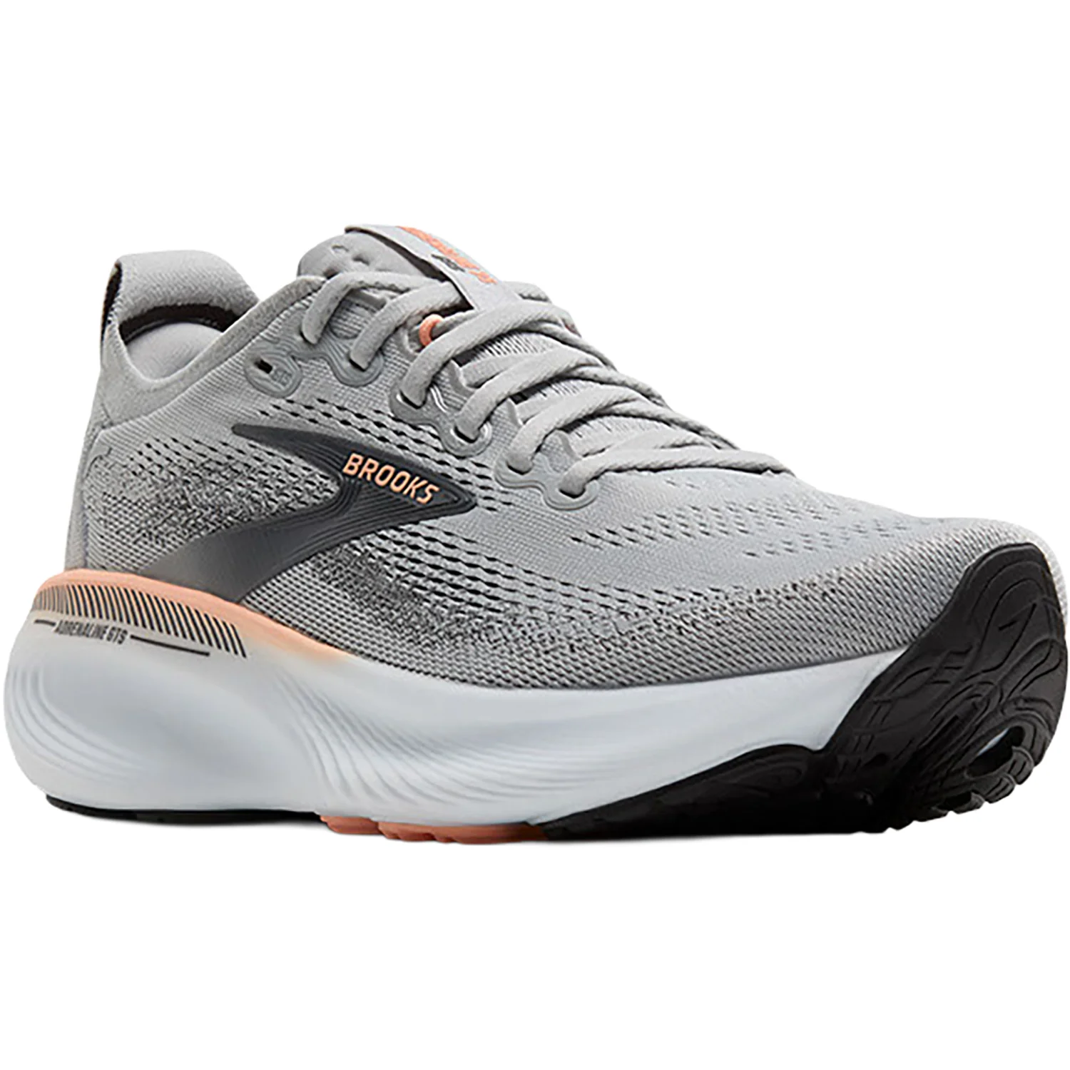 Brooks Adrenaline GTS 25 (Stability Support) Women's Athletic Shoes Grey/Blackened Pearl/Coral - Image 5
