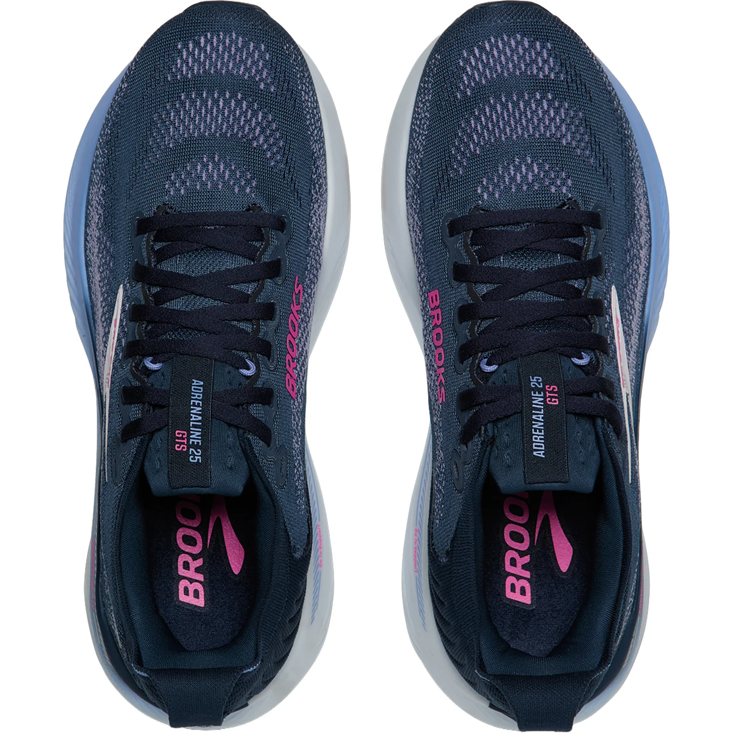 Brooks Adrenaline GTS 25 Stability (Stability Support) Women's Athletic Shoes Spellbound/Blazing Bell/Pink - Image 2