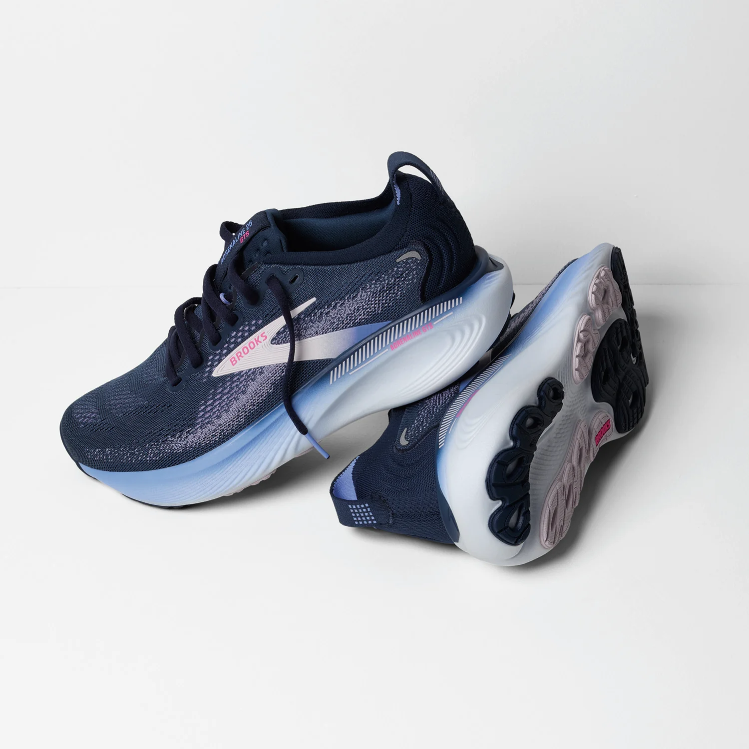 Brooks Adrenaline GTS 25 Stability (Stability Support) Women's Athletic Shoes Spellbound/Blazing Bell/Pink - Image 6