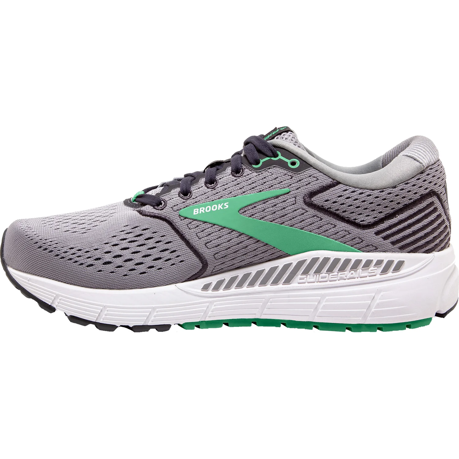 Brooks Ariel 20 Women's Road Running Shoes Alloy/Blackened Pearl/Green Mesh - Image 3