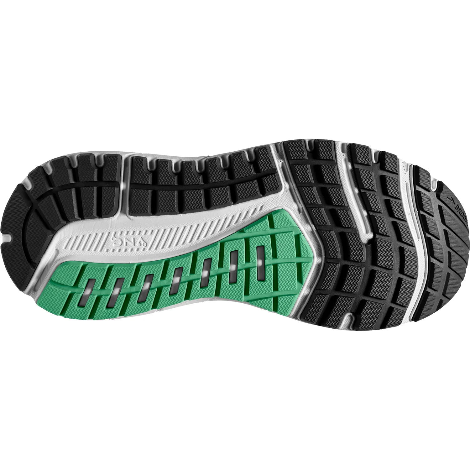 Brooks Ariel 20 Women's Road Running Shoes Alloy/Blackened Pearl/Green Mesh - Image 4