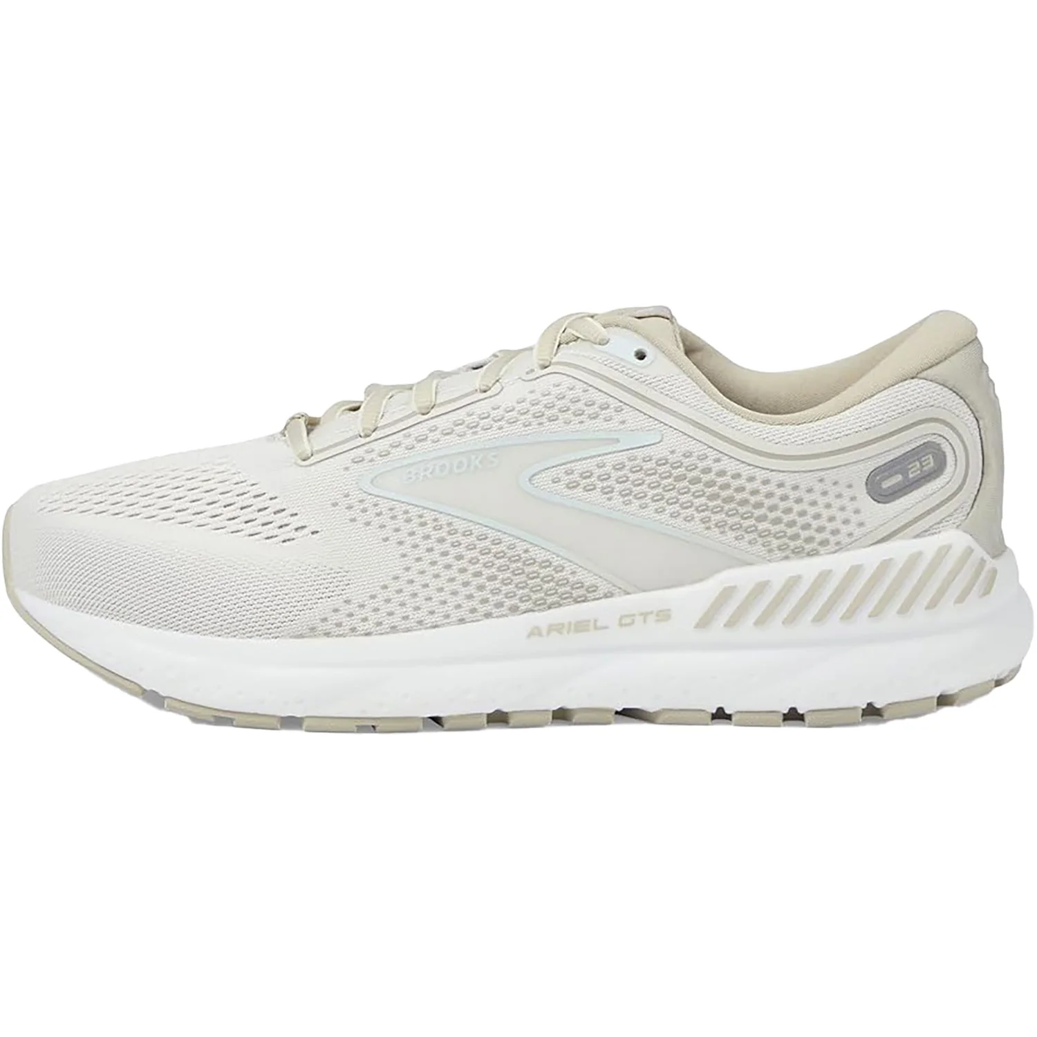Brooks Ariel GTS 23 (Stability Support) Women's Road Running Shoes Chateau Grey/White Sand Mesh - Image 3