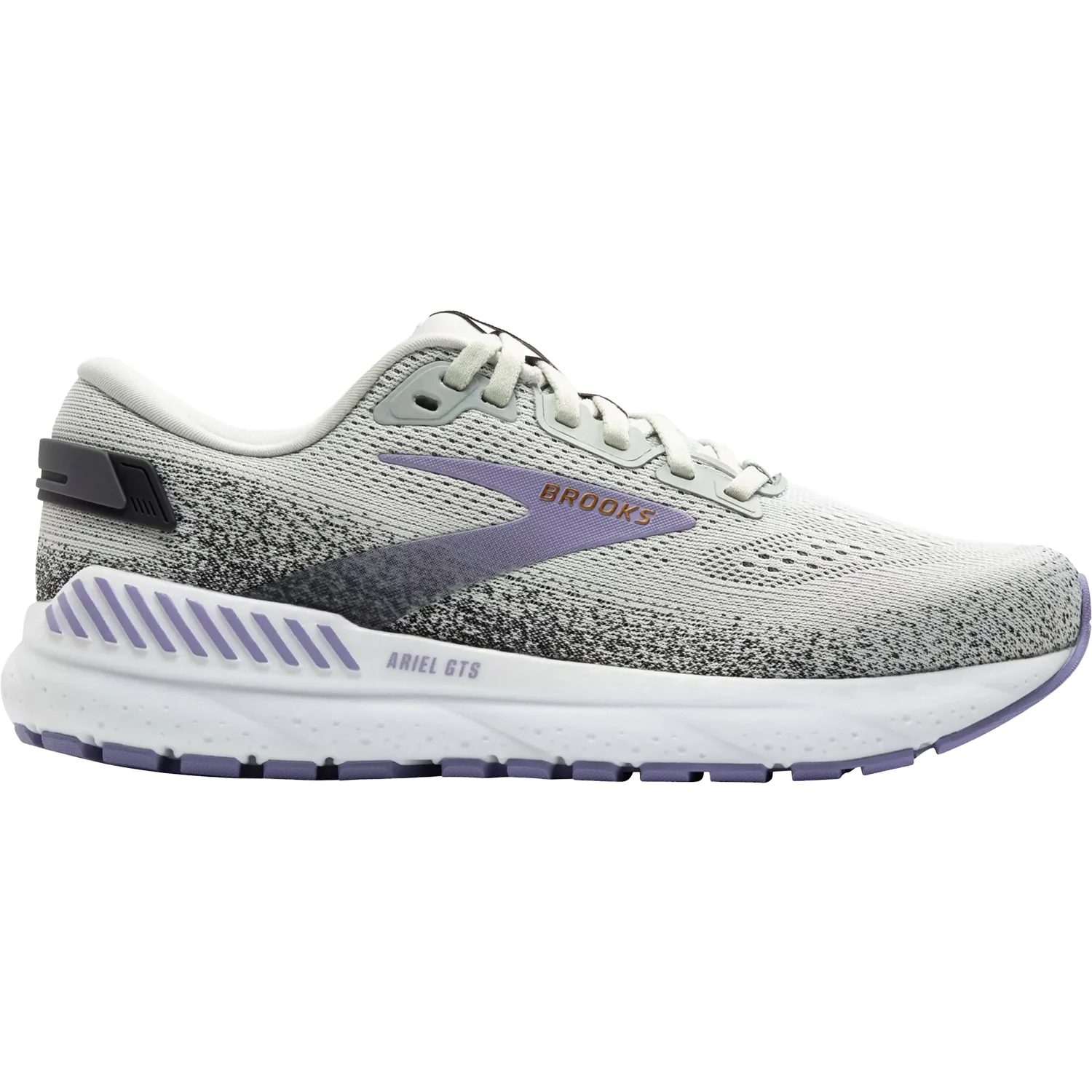 Brooks Ariel GTS 24 (Stability Support) Women's Athletic Shoes Mercury/Ebony/Sweet Lavender Mesh