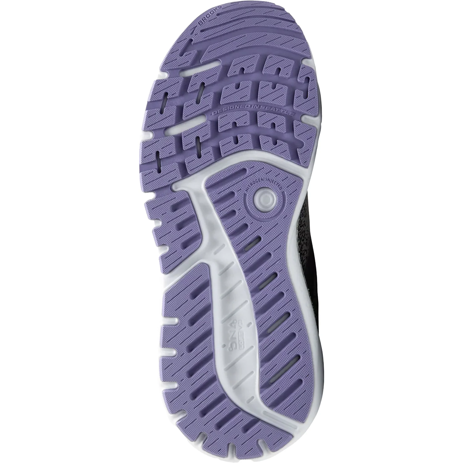 Brooks Ariel GTS 24 (Stability Support) Women's Athletic Shoes Mercury/Ebony/Sweet Lavender Mesh - Image 4