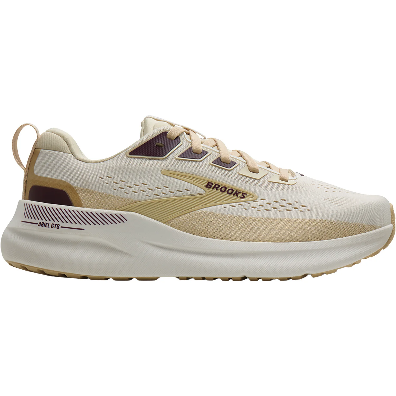 Brooks Ariel GTS 26 (Stability Support) Women's Athletic Shoes Coconut/Sand/Potent Purple