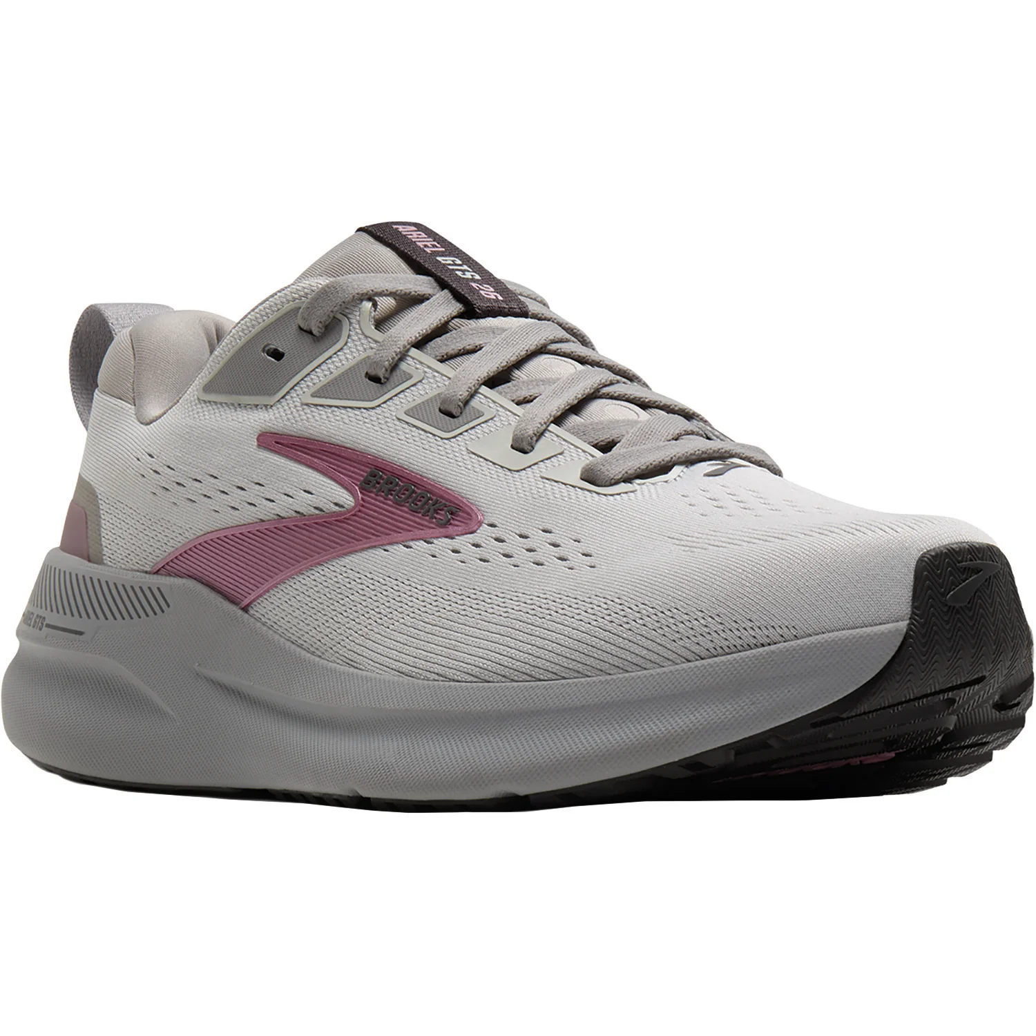 Brooks Ariel GTS 26 (Stability Support) Women's Athletic Shoes Oyster Mushroom/Alloy/Pink - Image 5
