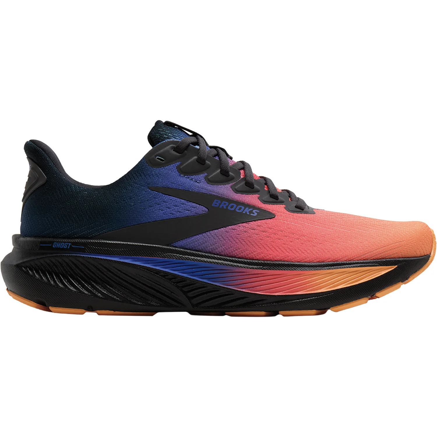Brooks Ghost 17 (Neutral Support) Women's Athletic Shoes Night Blue/Papaya