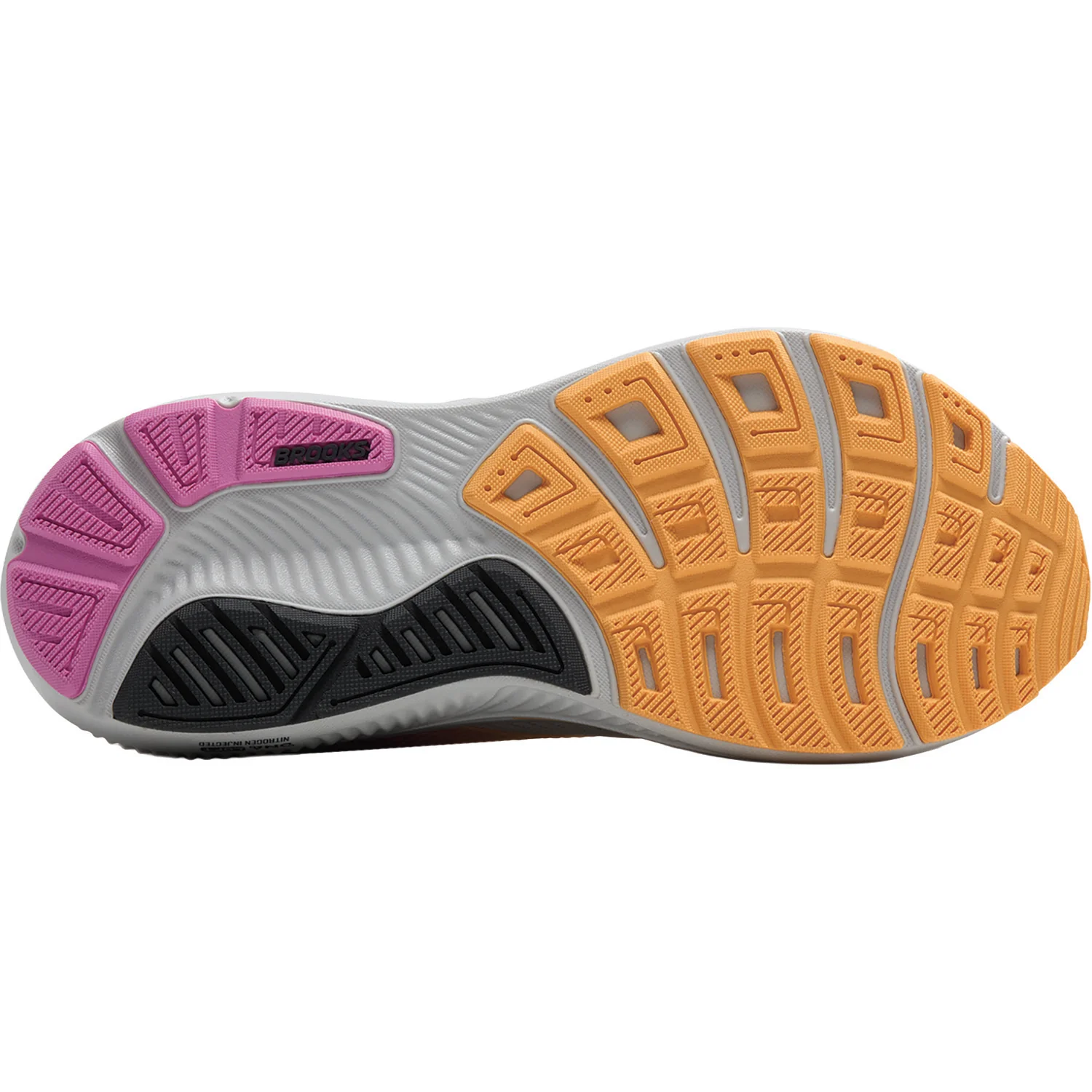 Brooks Ghost 17 (Neutral Support) Women's Athletic Shoes Oyster/Apricot/Pink - Image 4