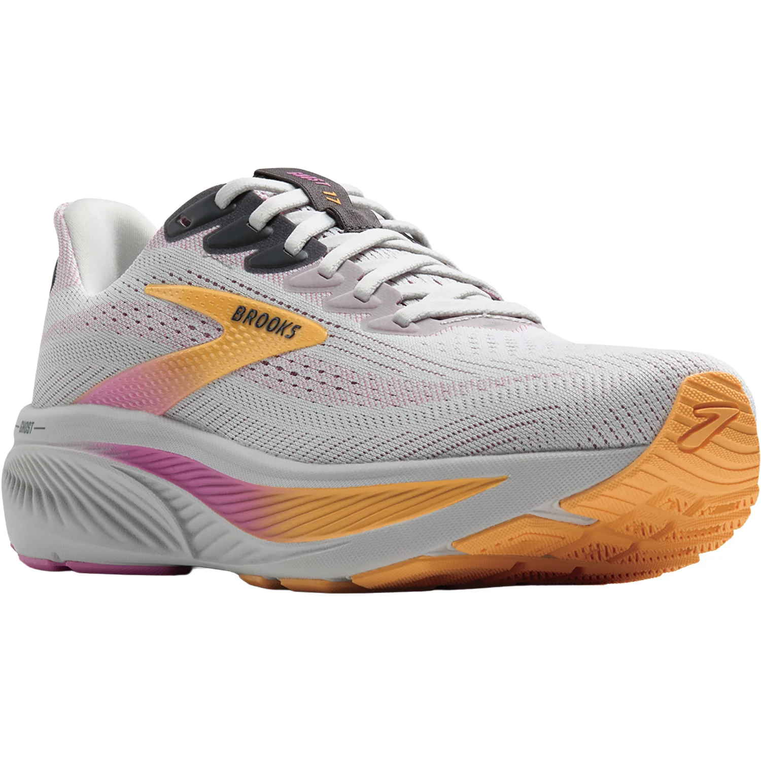 Brooks Ghost 17 (Neutral Support) Women's Athletic Shoes Oyster/Apricot/Pink - Image 5
