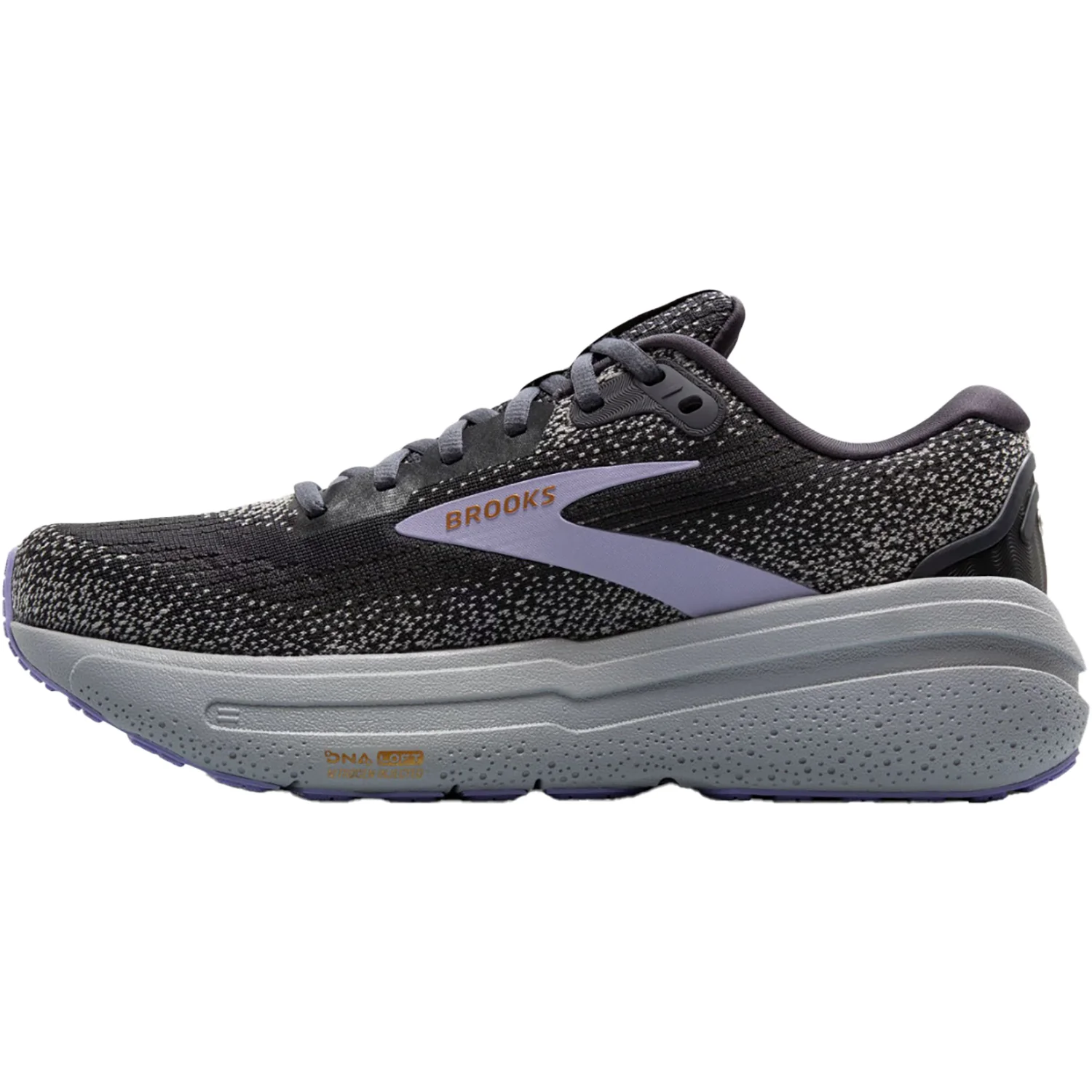 Brooks Ghost Max 2 Mesh (Neutral Support) Women's Running Shoes Ebony/Sweet Lavender/Alloy - Image 3