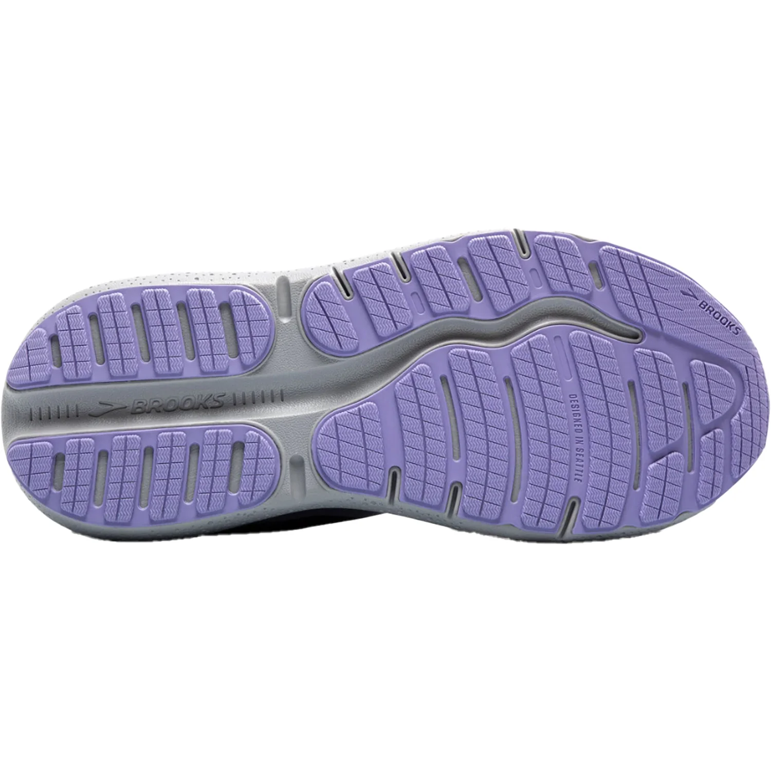 Brooks Ghost Max 2 Mesh (Neutral Support) Women's Running Shoes Ebony/Sweet Lavender/Alloy - Image 4