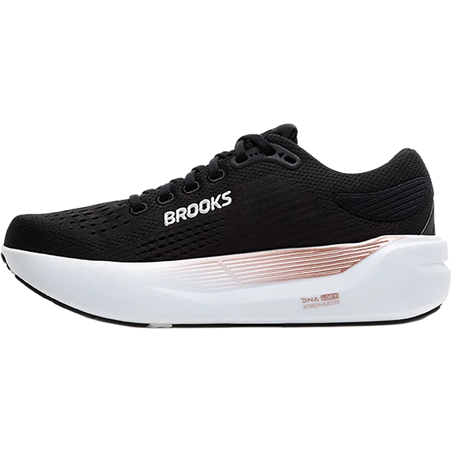 Brooks Ghost Max 3 (Neutral Support) Women's Running Shoes Black/Black/Rosegold - Image 3