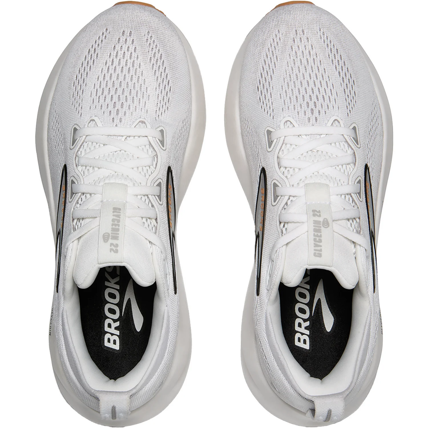 Brooks Glycerin 22 (Neutral Support) Women's Athletic Shoes White/Grey/Black - Image 2