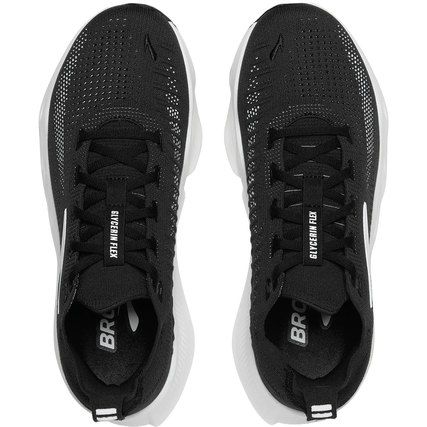 Brooks Glycerin Flex (Flexible Support) Women's Athletic Shoes Black/White - Image 2