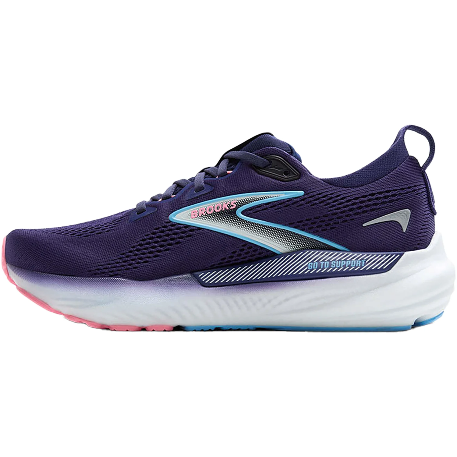 Brooks Glycerin GTS 22 (Neutral Support) (Stability Support) Women's Athletic Shoes Blue Ribbon/Peacoat/Dianthus Mesh - Image 3